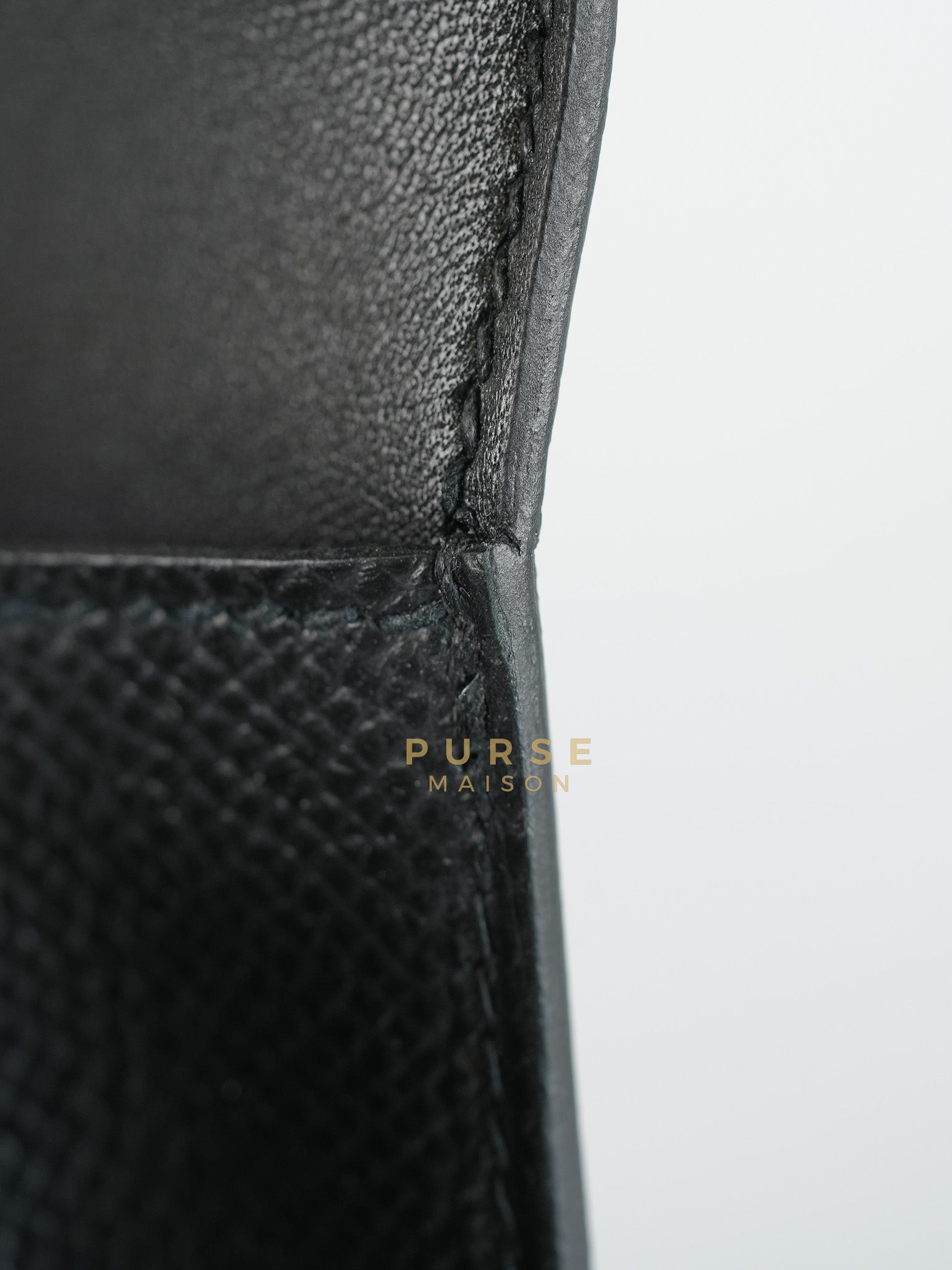 Constance 18 in Black Epsom Leather & Palladium Hardware Stamp Z (2021) | Purse Maison Luxury Bags Shop