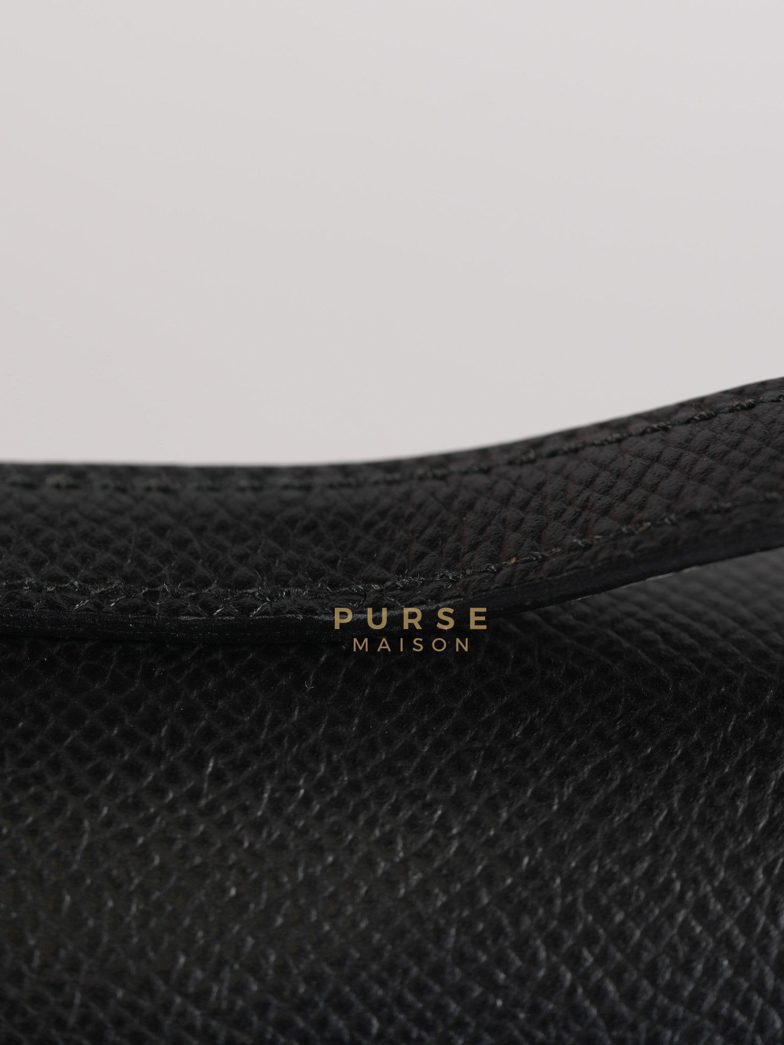 Constance 18 in Black Epsom Leather & Palladium Hardware Stamp Z (2021) | Purse Maison Luxury Bags Shop