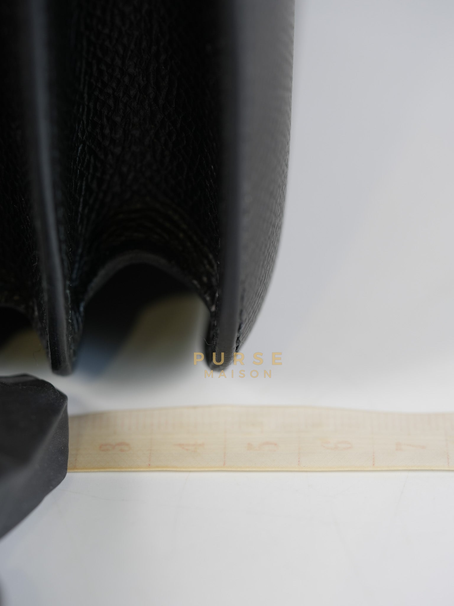 Constance 18 in Black Epsom Leather & Palladium Hardware Stamp Z (2021) | Purse Maison Luxury Bags Shop