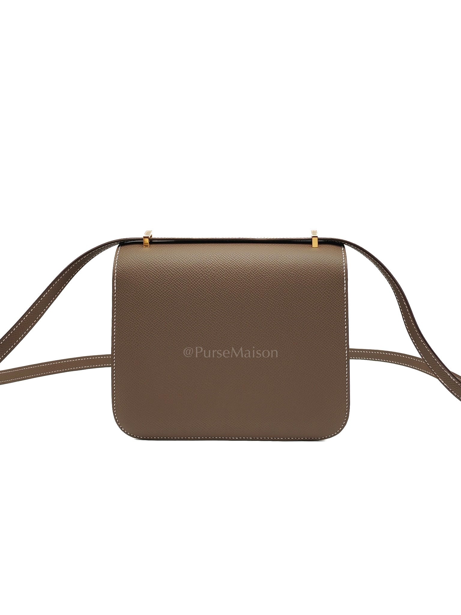 Constance 18 in Etoupe Epsom Leather and Gold Hardware Stamp K (2025) | Purse Maison Luxury Bags Shop