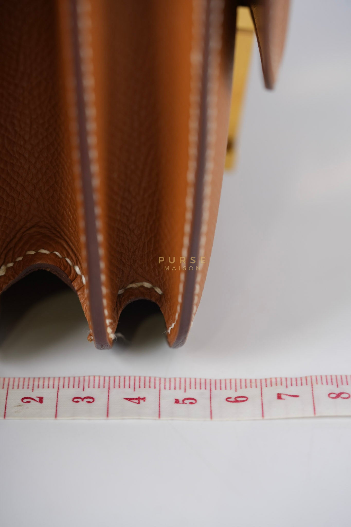 Constance 18 in Gold Epsom Leather and Gold Hardware Stamp U (2022) | Purse Maison Luxury Bags Shop