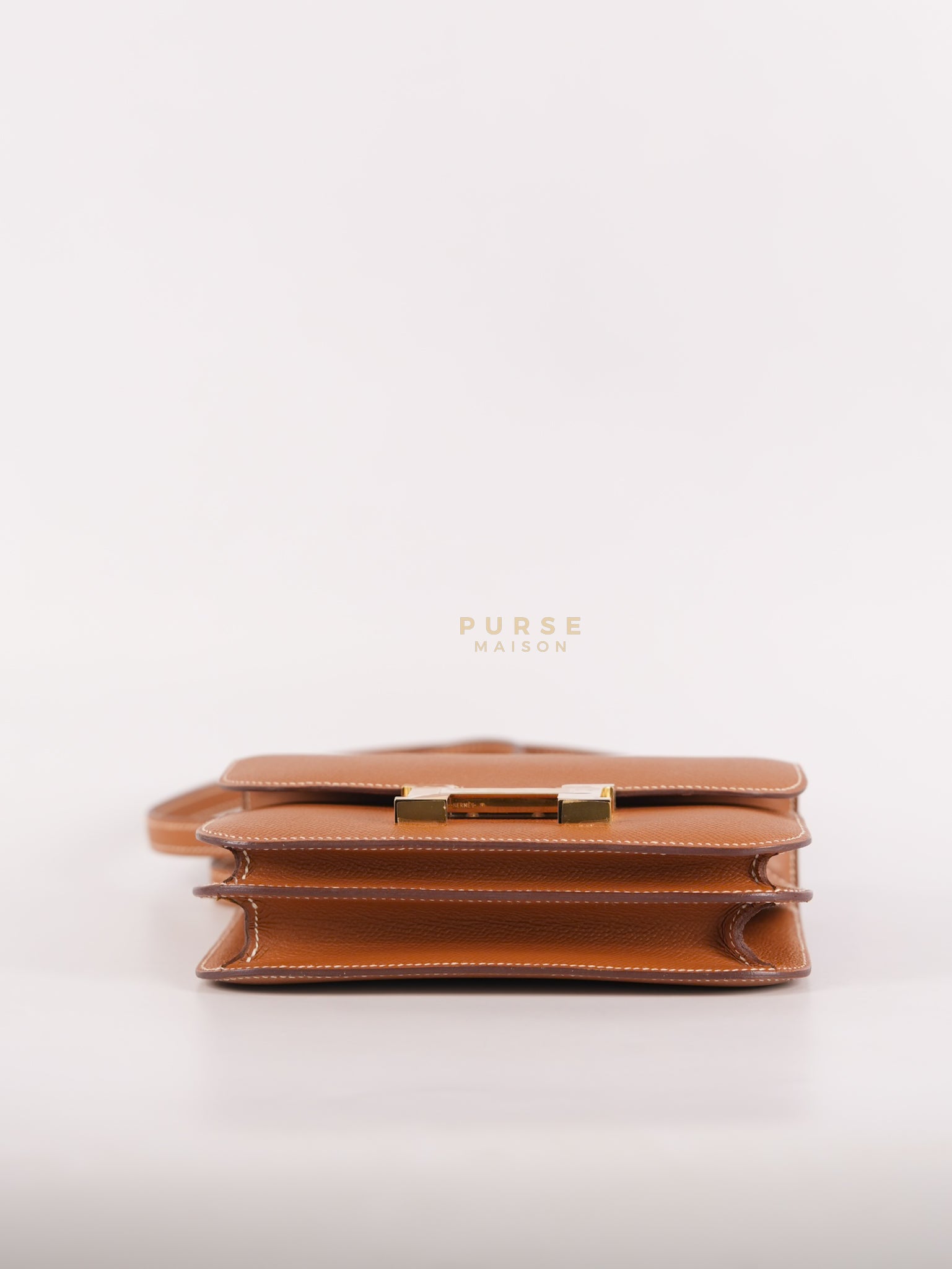 Constance 18 in Gold Epsom Leather and Gold Hardware Stamp U (2022) | Purse Maison Luxury Bags Shop