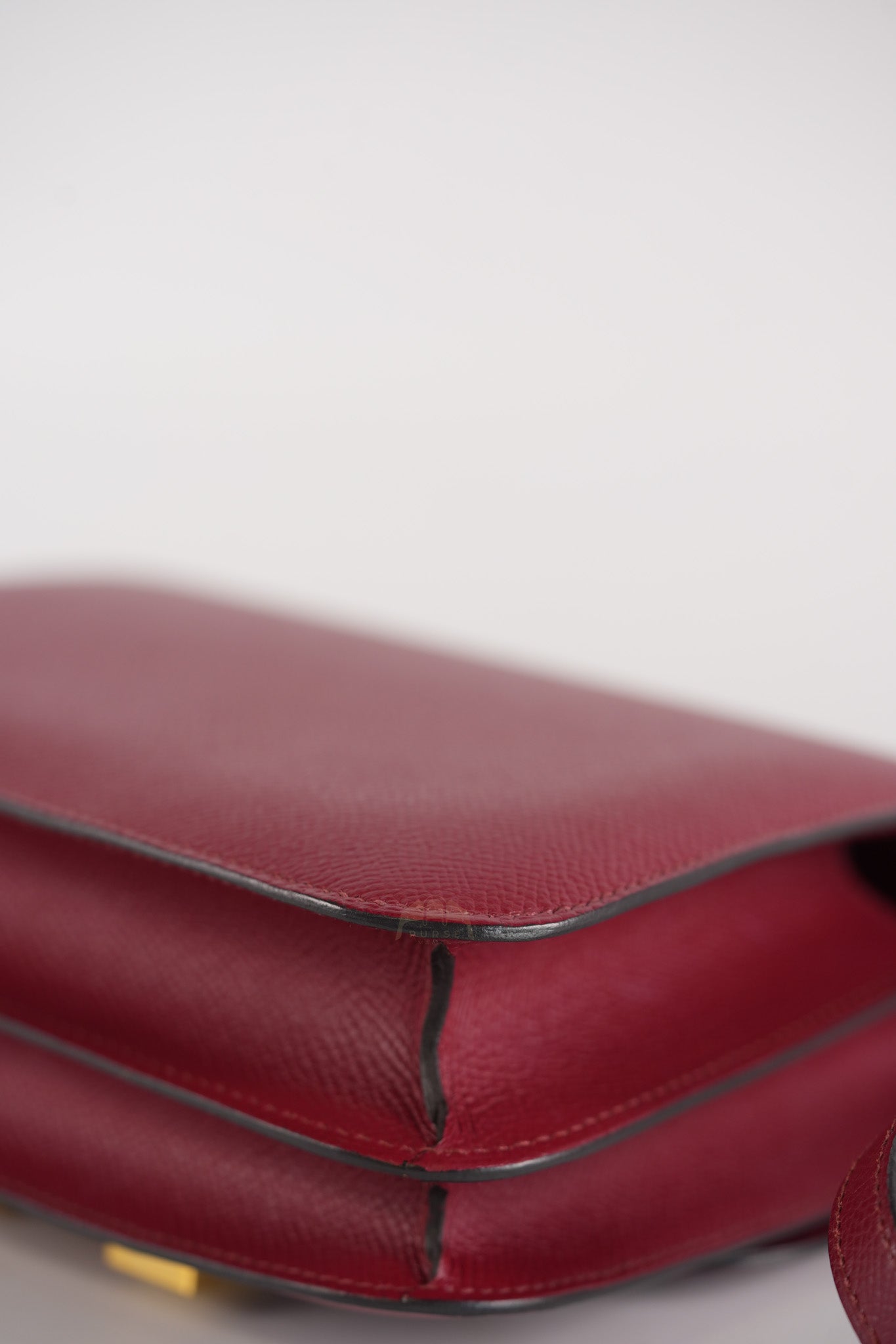 Constance 18 in Rouge Grenat Epsom Leather and Gold Hardware Stamp U (2022) | Purse Maison Luxury Bags Shop