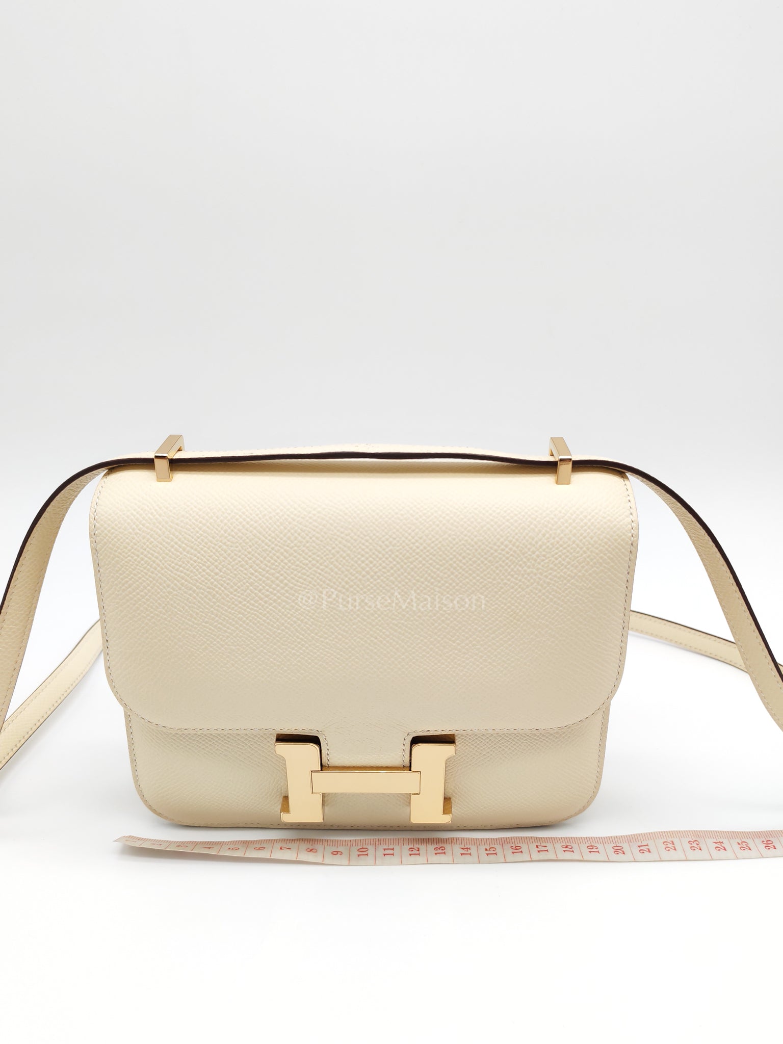 Constance 18 Nata Epsom Leather in Permabrass Hardware Stamp B(2023) | Purse Maison Luxury Bags Shop