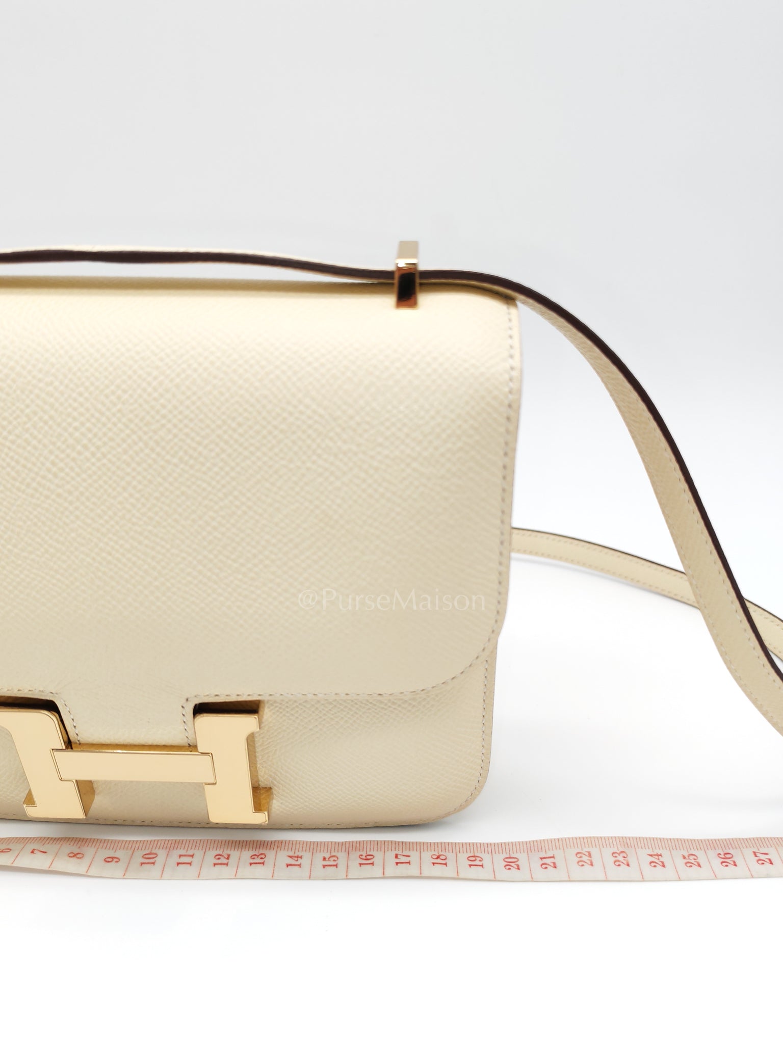 Constance 18 Nata Epsom Leather in Permabrass Hardware Stamp B(2023) | Purse Maison Luxury Bags Shop