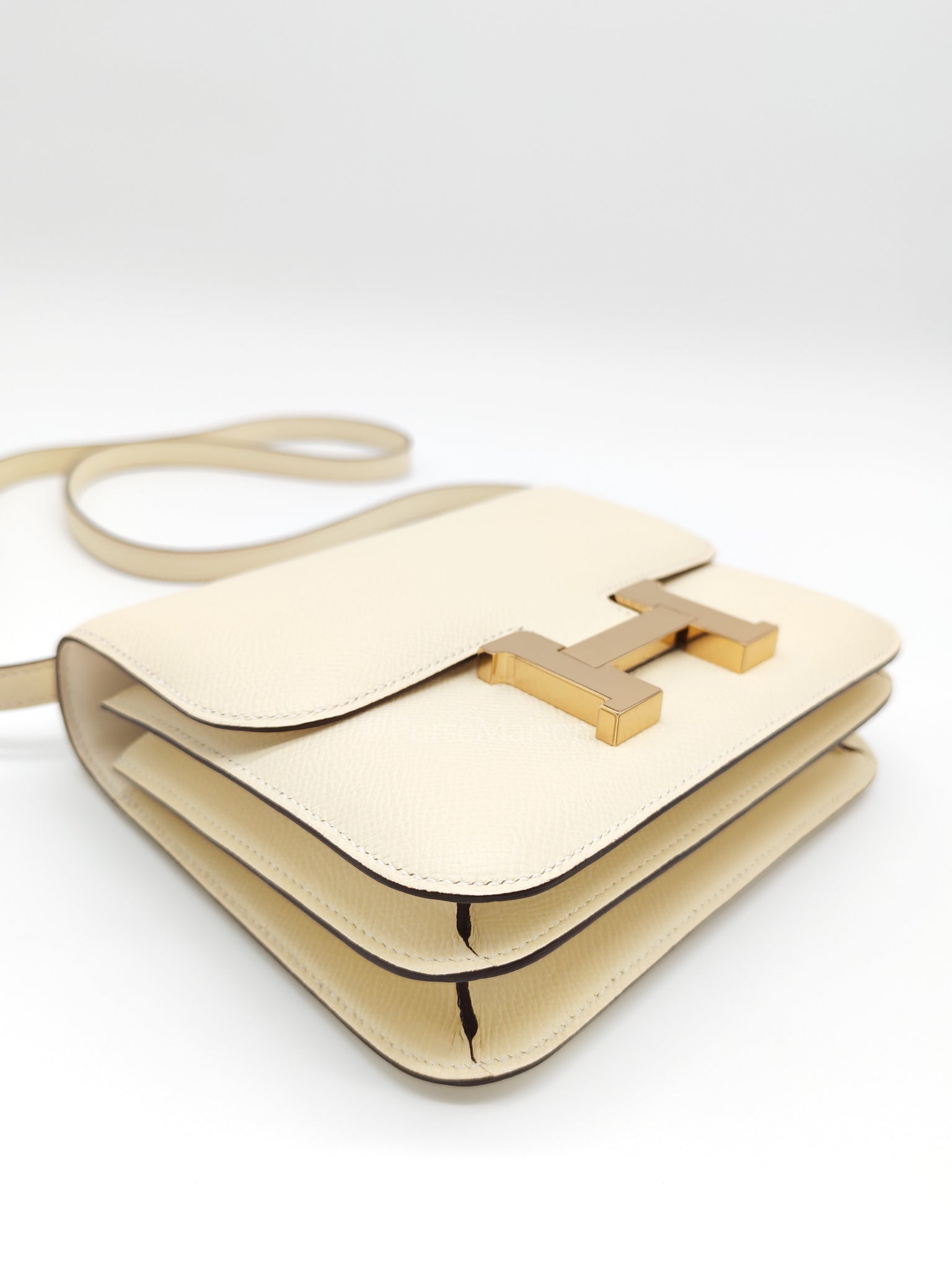 Constance 18 Nata Epsom Leather in Permabrass Hardware Stamp B(2023) | Purse Maison Luxury Bags Shop