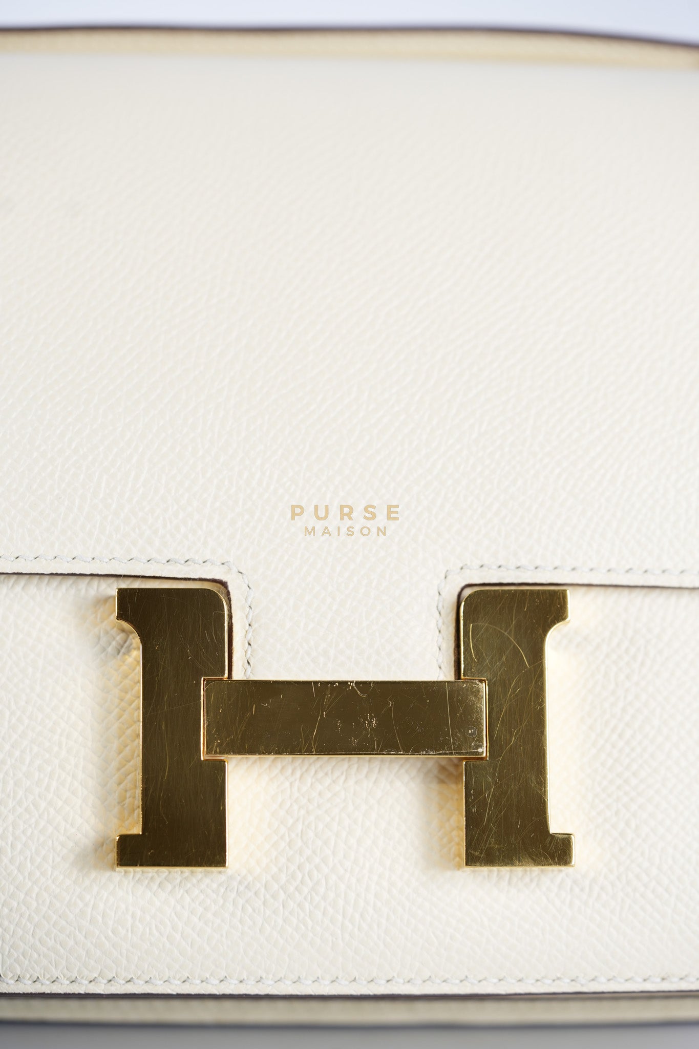 Constance 18 Nata in Epsom Leather and Gold Hardware Stamp U (2022) | Purse Maison Luxury Bags Shop