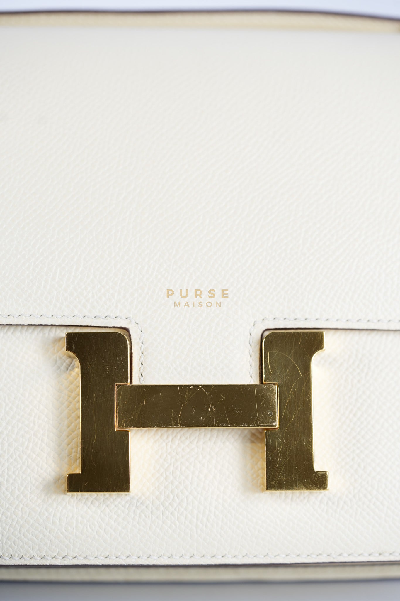 Constance 18 Nata in Epsom Leather and Gold Hardware Stamp U (2022) | Purse Maison Luxury Bags Shop