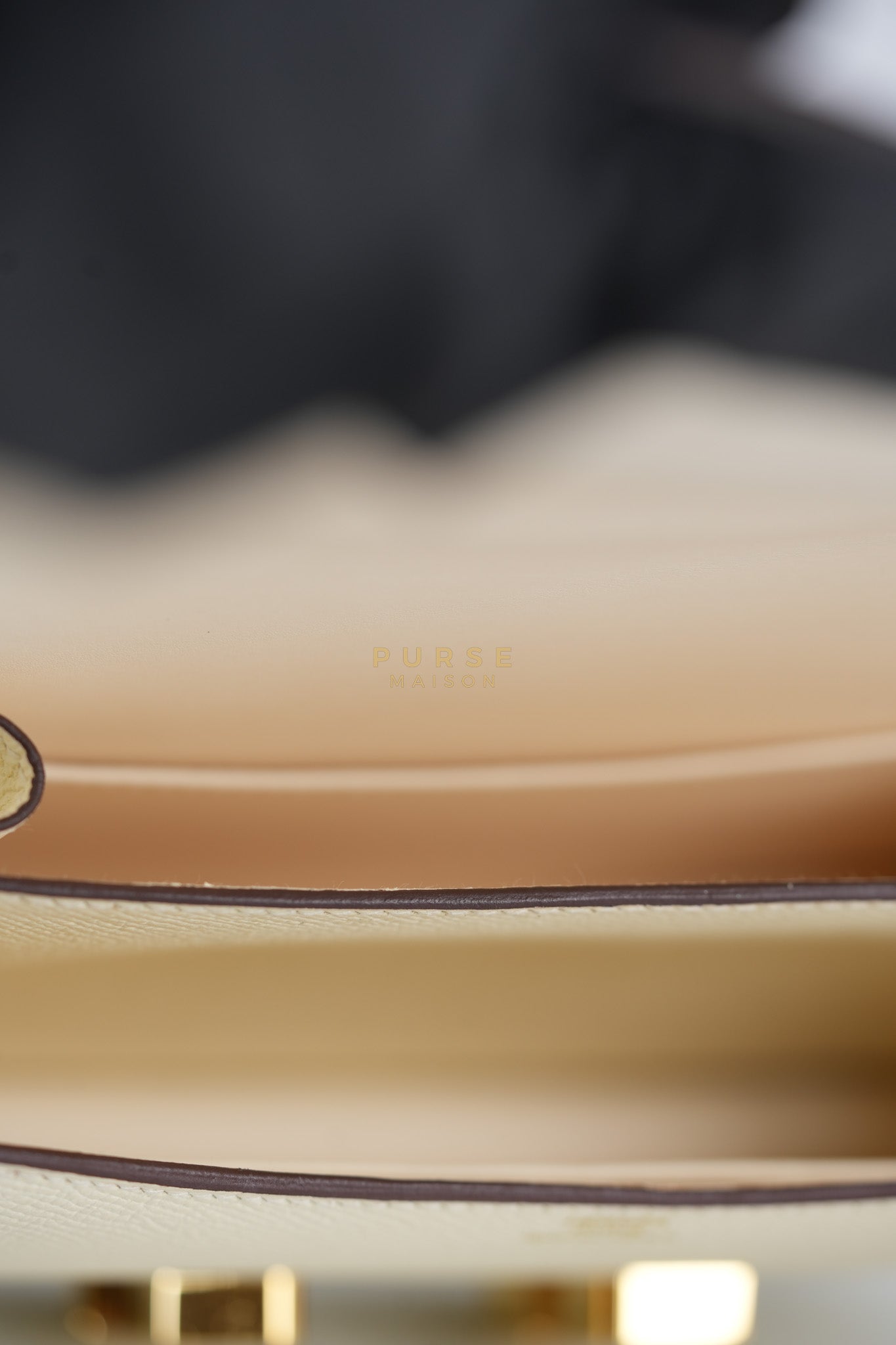 Constance 18 Nata in Epsom Leather and Gold Hardware Stamp U (2022) | Purse Maison Luxury Bags Shop