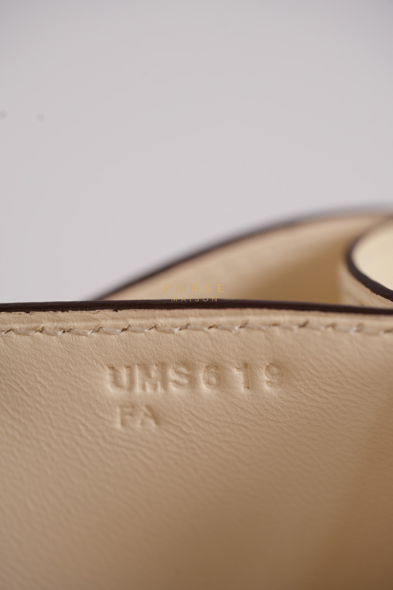 Constance 18 Nata in Epsom Leather and Gold Hardware Stamp U (2022) | Purse Maison Luxury Bags Shop