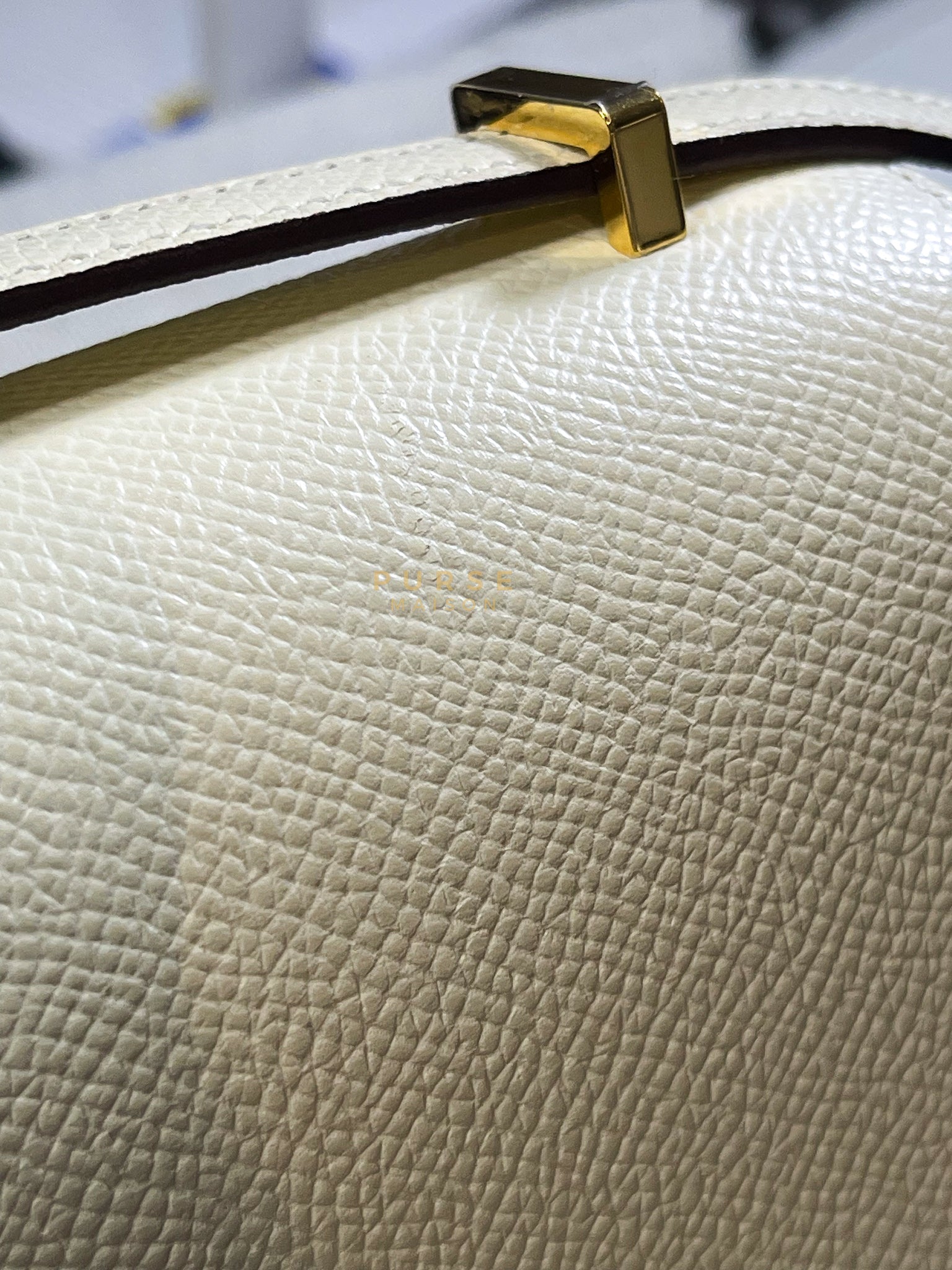 Constance 18 Nata in Epsom Leather and Gold Hardware Stamp U (2022) | Purse Maison Luxury Bags Shop