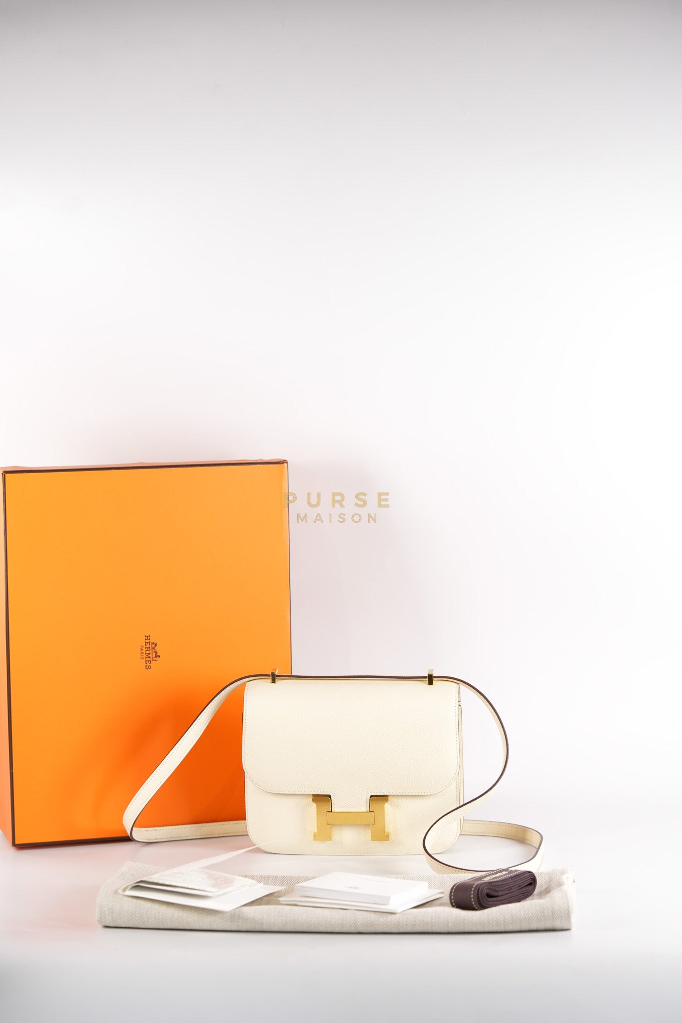 Constance 18 Nata in Epsom Leather and Gold Hardware Stamp U (2022) | Purse Maison Luxury Bags Shop