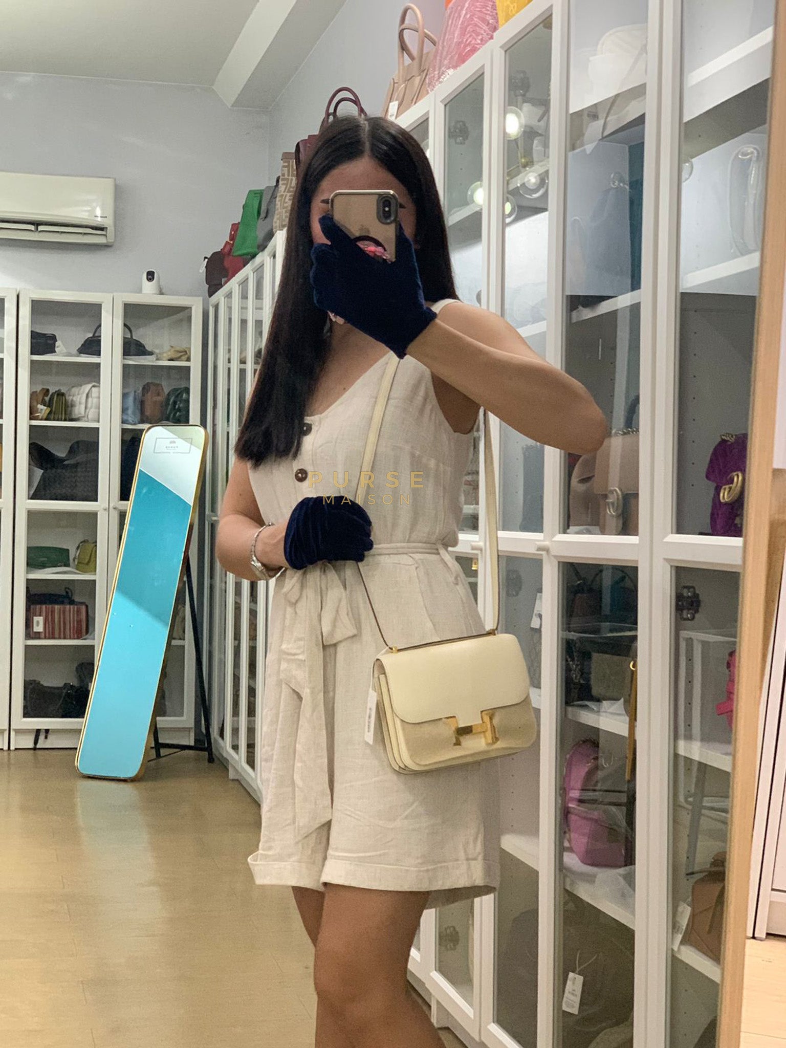 Constance 18 Nata in Epsom Leather and Gold Hardware Stamp U (2022) | Purse Maison Luxury Bags Shop
