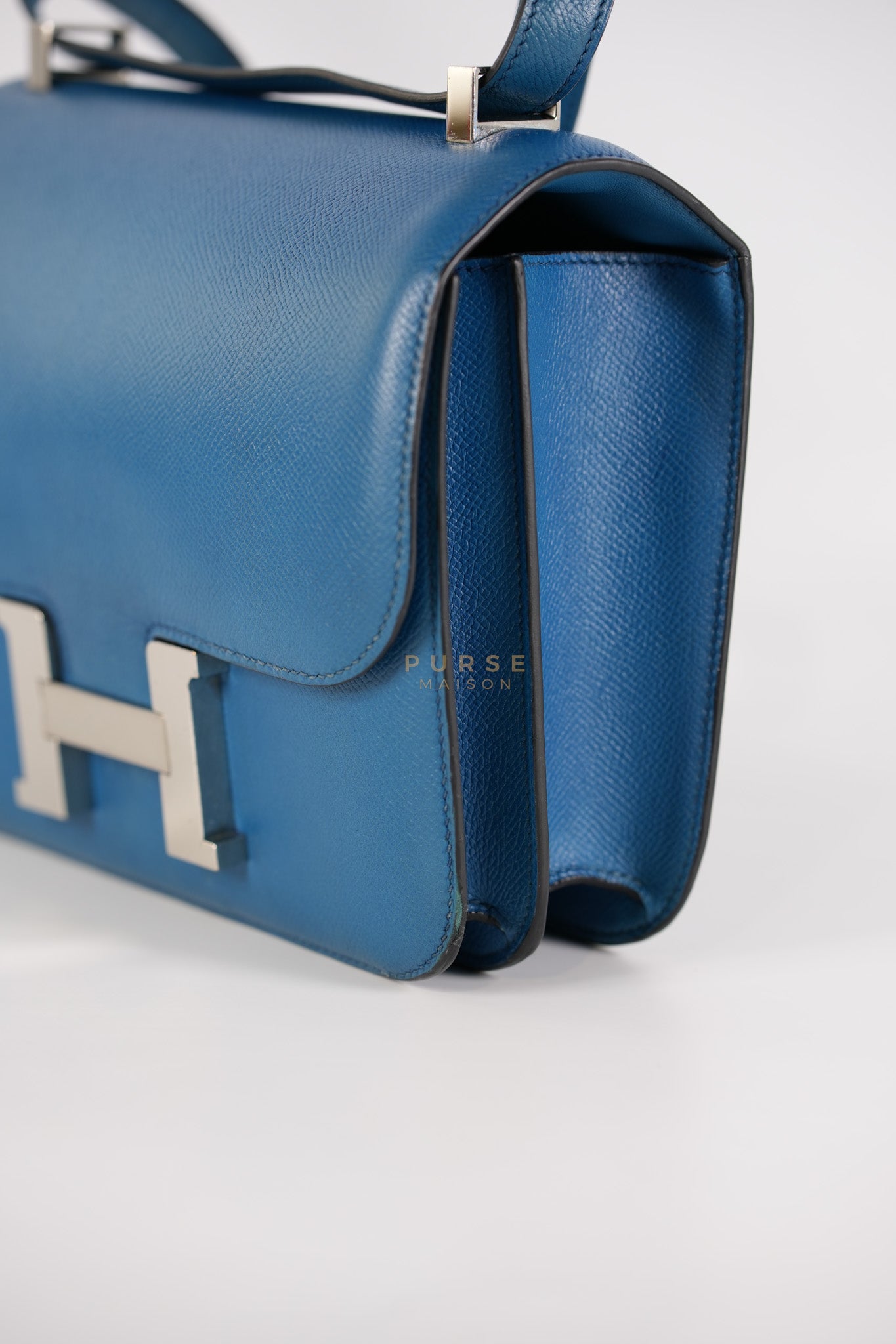 Constance 24 Epsom in Colvert Evercolor Leather and Palladium Hardware Stamp Square R (2014) | Purse Maison Luxury Bags Shop