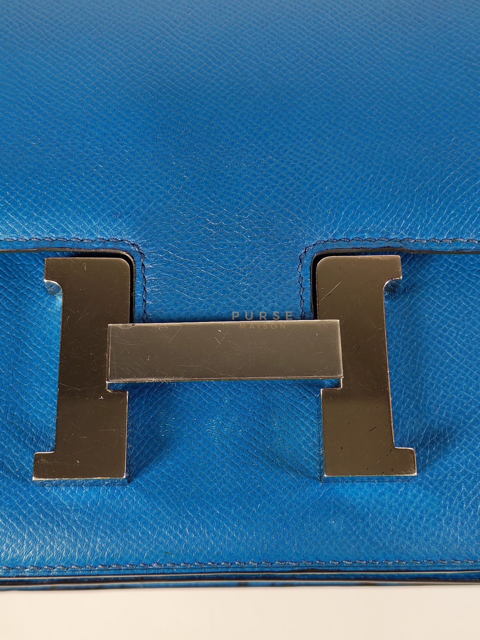 Constance 24 Epsom in Colvert Evercolor Leather and Palladium Hardware Stamp Square R (2014) | Purse Maison Luxury Bags Shop