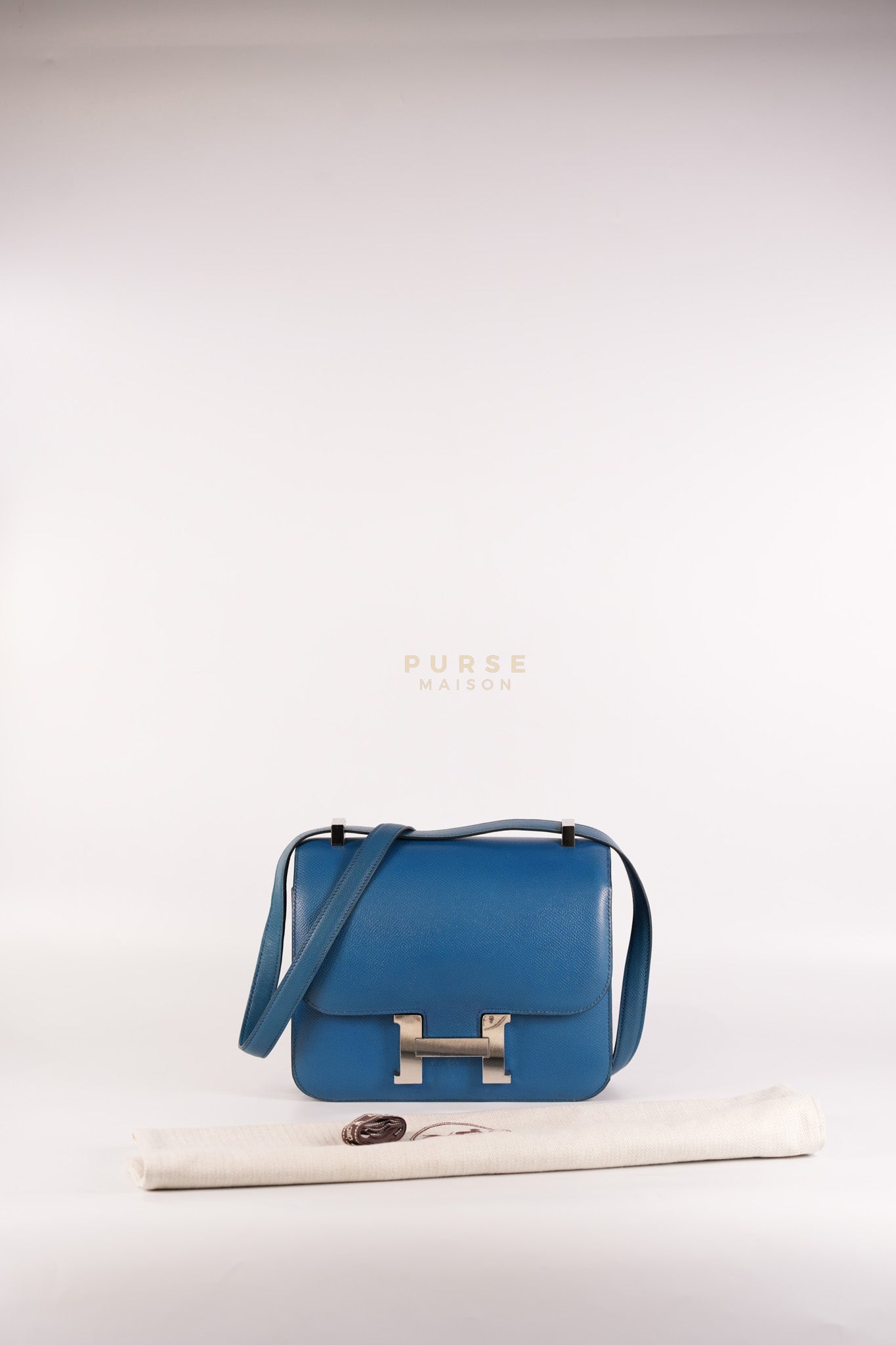 Constance 24 Epsom in Colvert Evercolor Leather and Palladium Hardware Stamp Square R (2014) | Purse Maison Luxury Bags Shop