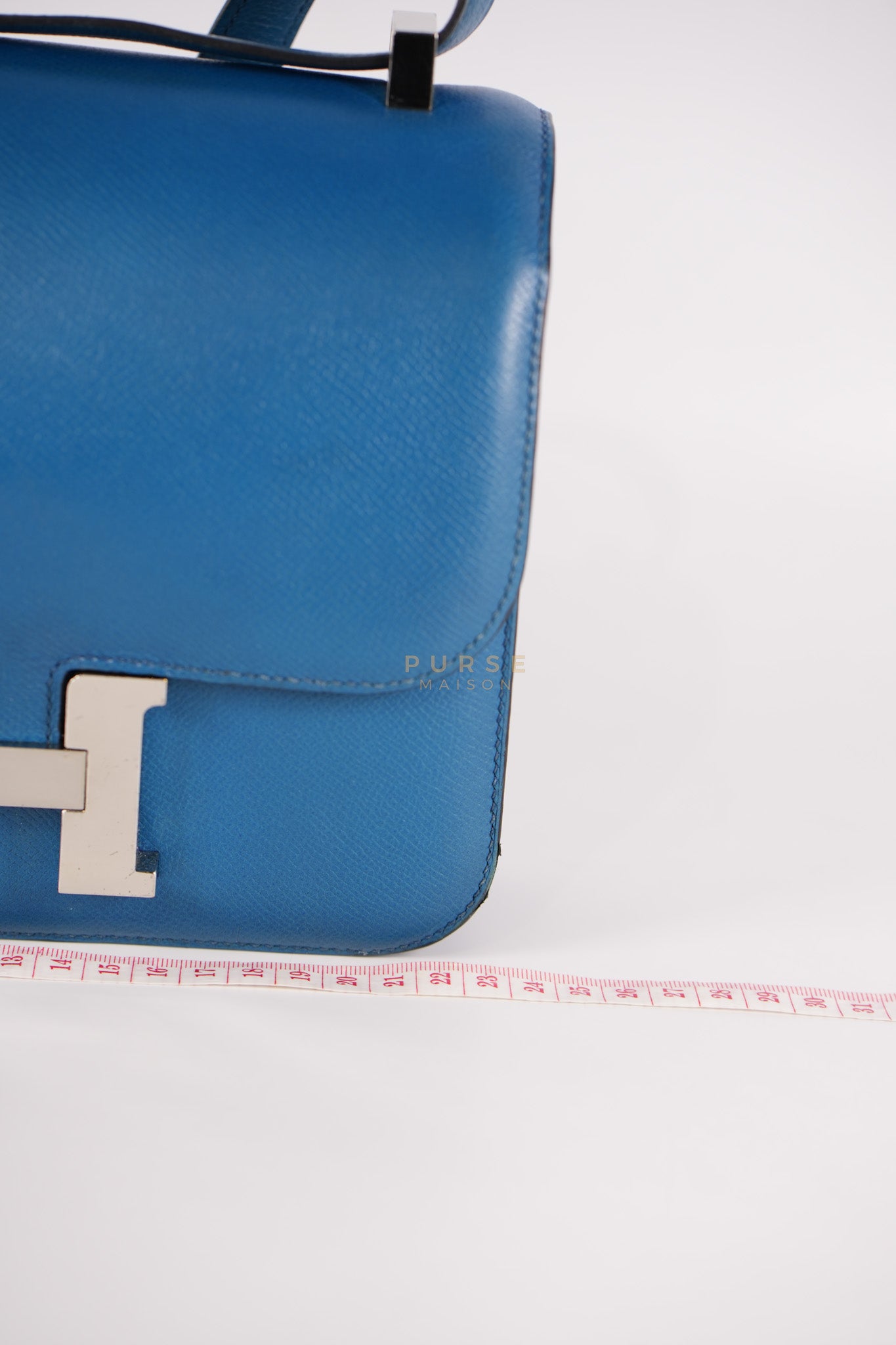 Constance 24 Epsom in Colvert Evercolor Leather and Palladium Hardware Stamp Square R (2014) | Purse Maison Luxury Bags Shop