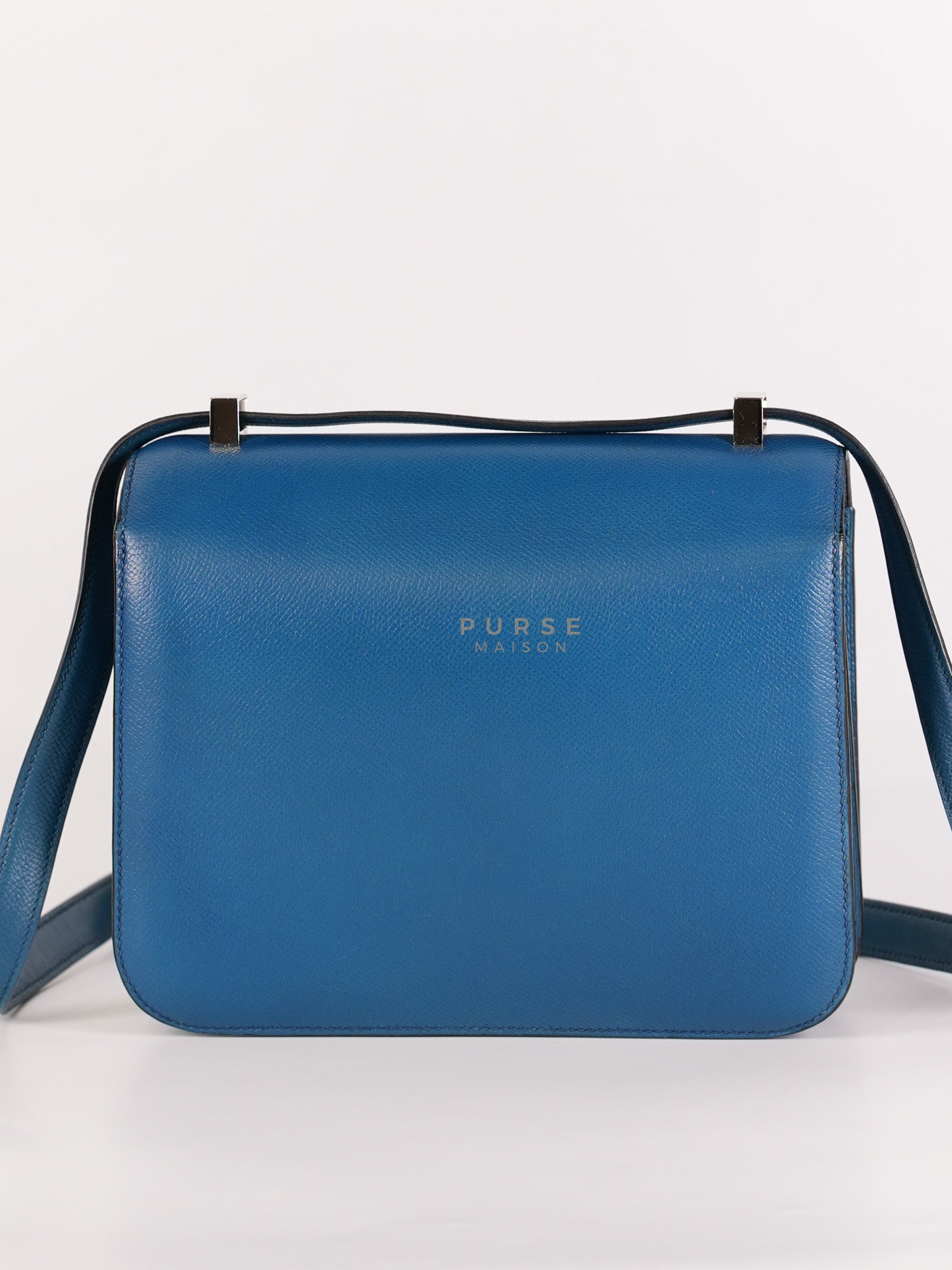 Constance 24 Epsom in Colvert Evercolor Leather and Palladium Hardware Stamp Square R (2014) | Purse Maison Luxury Bags Shop