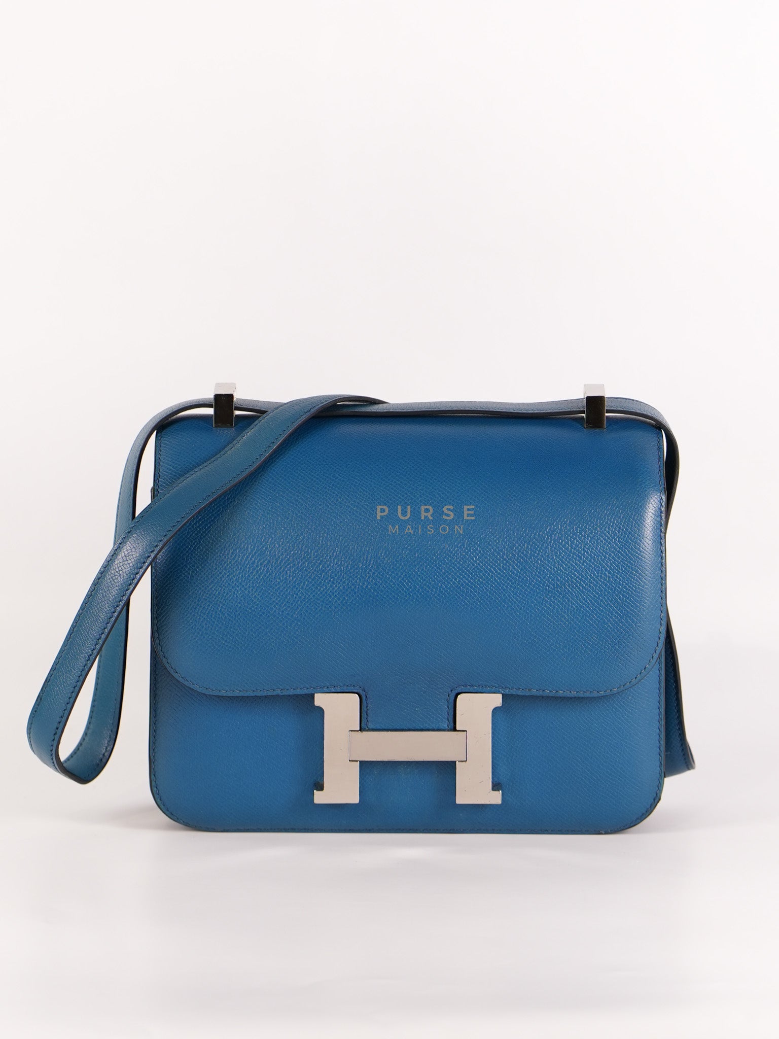 Constance 24 Epsom in Colvert Evercolor Leather and Palladium Hardware Stamp Square R (2014) | Purse Maison Luxury Bags Shop