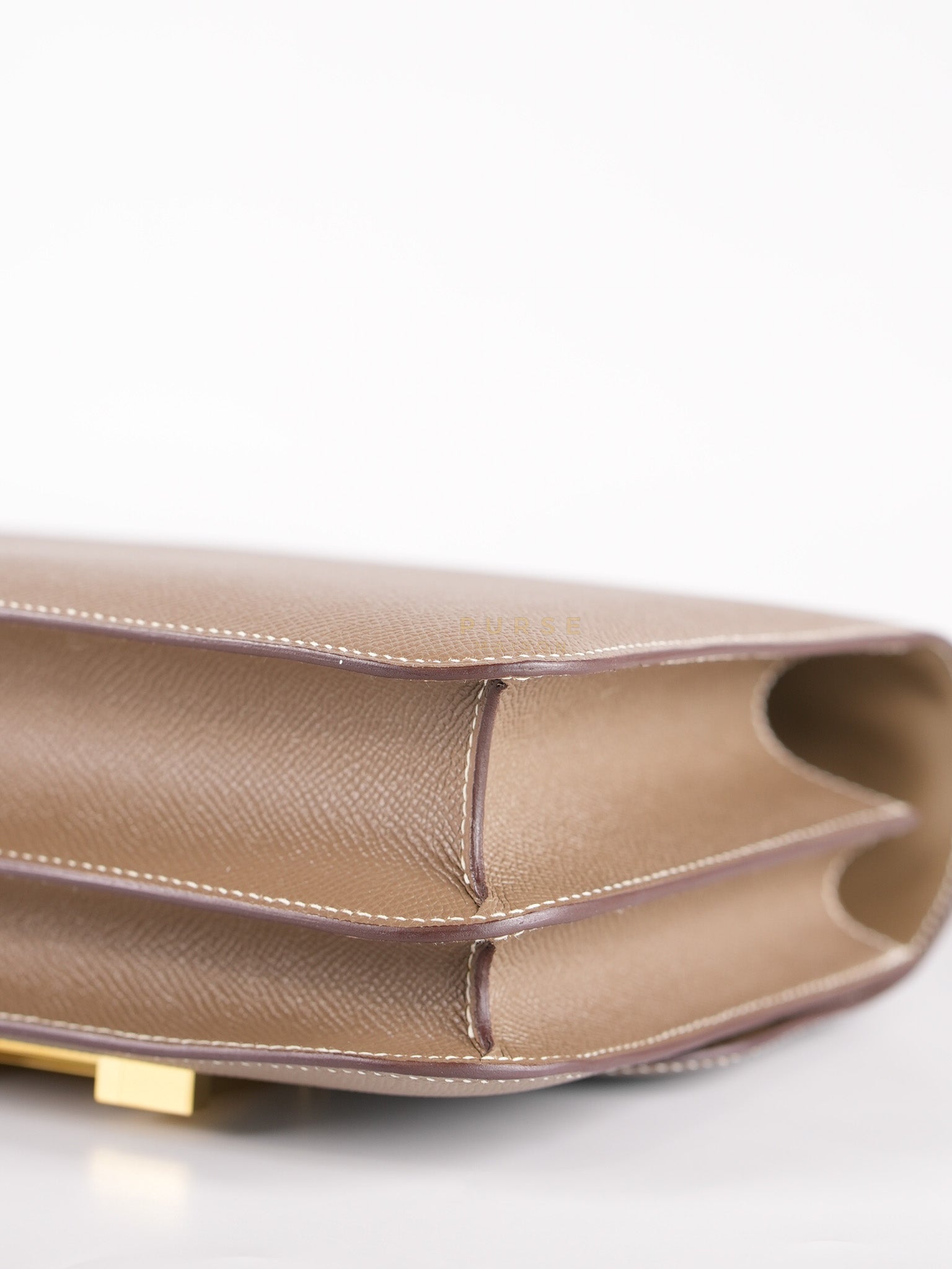 Constance 24 Etoupe in Epsom Leather and Gold Hardware Stamp C (2018) | Purse Maison Luxury Bags Shop