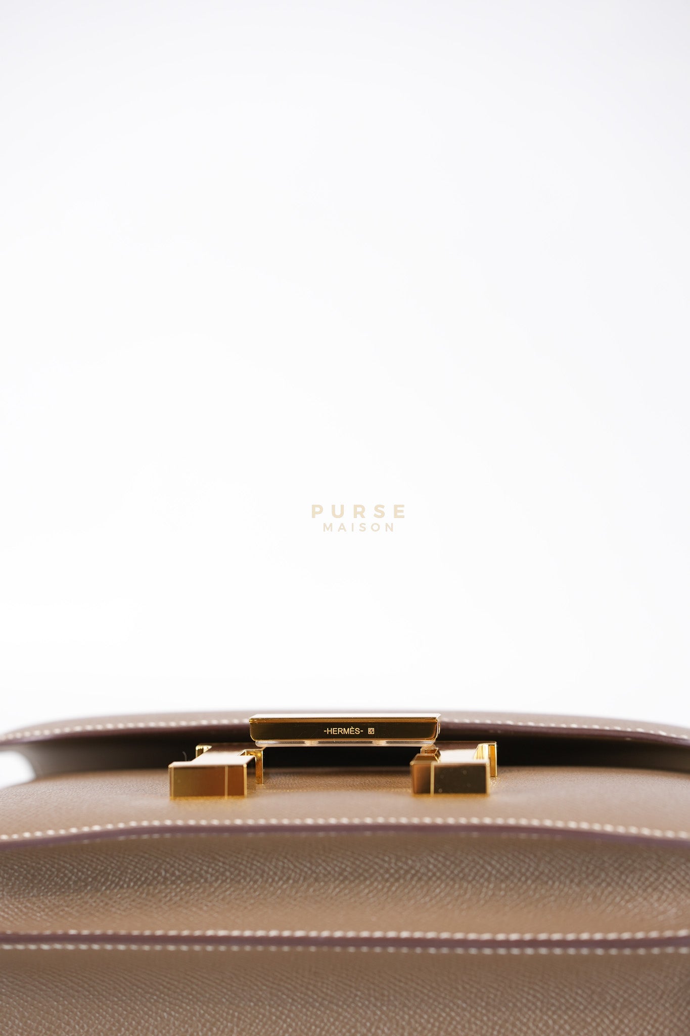 Constance 24 Etoupe in Epsom Leather and Gold Hardware Stamp C (2018) | Purse Maison Luxury Bags Shop