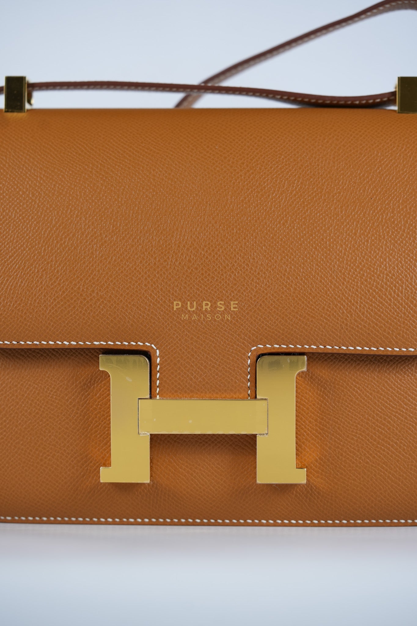 Constance 24 Gold in Epsom Leather and Gold Hardware Stamp K (2025) | Purse Maison Luxury Bags Shop