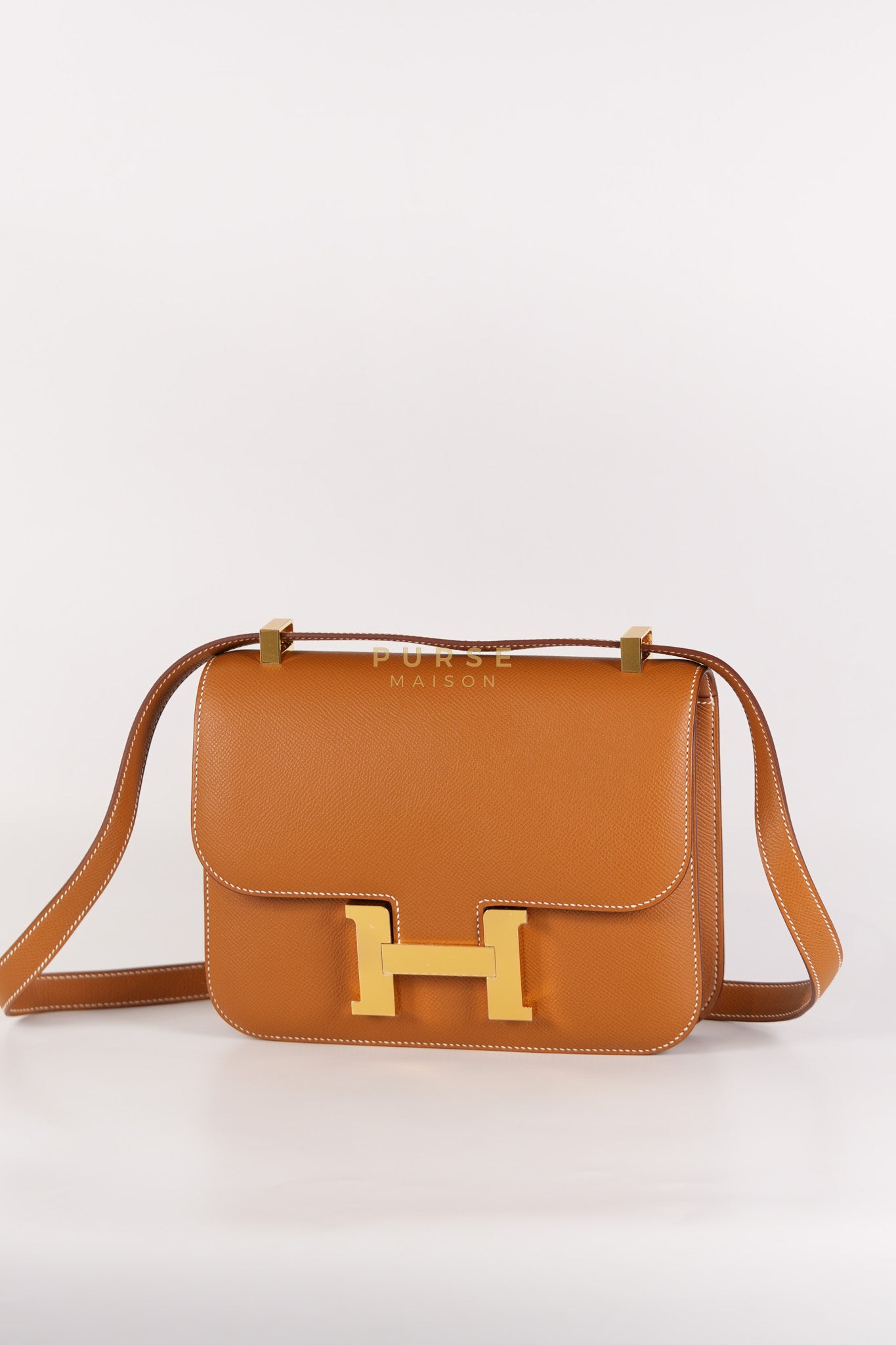Constance 24 Gold in Epsom Leather and Gold Hardware Stamp K (2025) | Purse Maison Luxury Bags Shop
