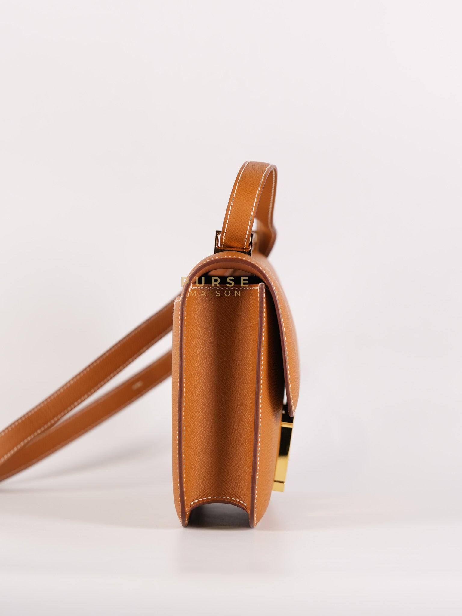 Constance 24 Gold in Epsom Leather and Gold Hardware Stamp K (2025) | Purse Maison Luxury Bags Shop