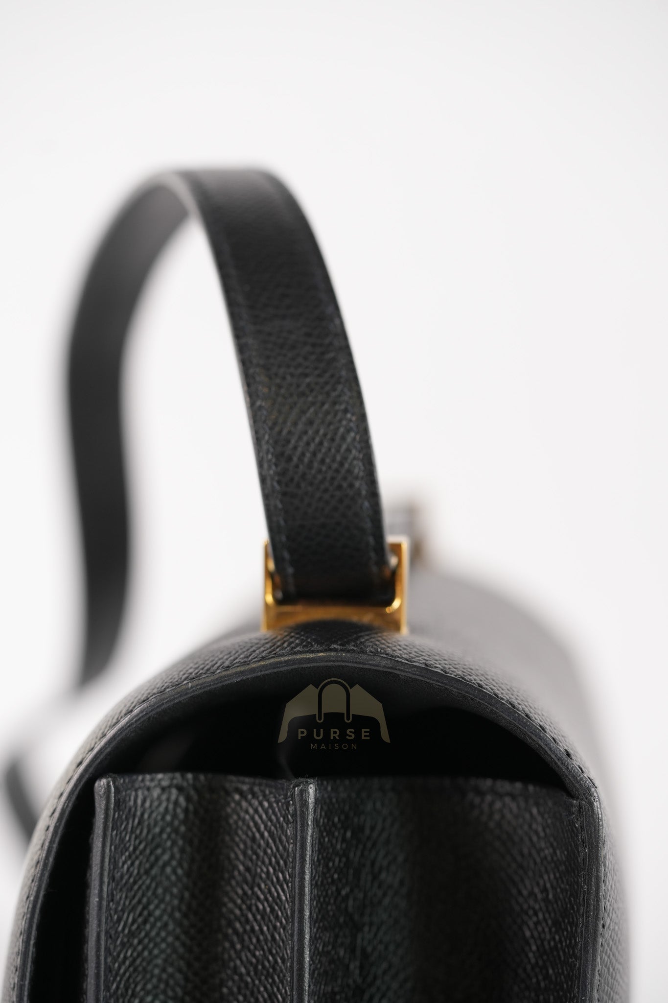 Constance 24 in Black Epsom Leather & Gold Hardware Stamp Z (2021) | Purse Maison Luxury Bags Shop