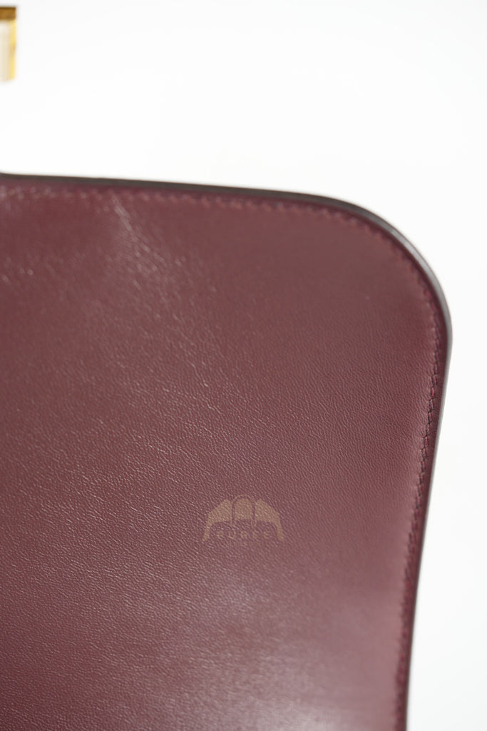 Constance 24 in Bordeaux Evercolor Leather Gold Hardware Stamp A(2017) | Purse Maison Luxury Bags Shop