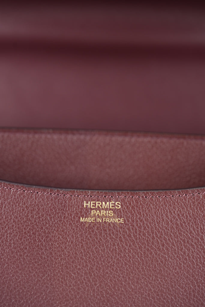Constance 24 in Bordeaux Evercolor Leather Gold Hardware Stamp A(2017) | Purse Maison Luxury Bags Shop