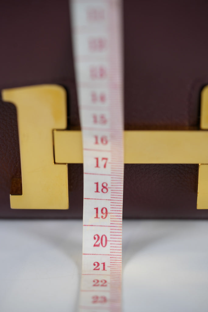 Constance 24 in Bordeaux Evercolor Leather Gold Hardware Stamp A(2017) | Purse Maison Luxury Bags Shop