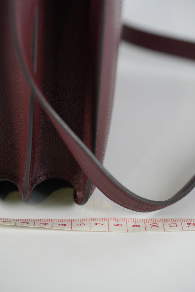 Constance 24 in Bordeaux Evercolor Leather Gold Hardware Stamp A(2017) | Purse Maison Luxury Bags Shop