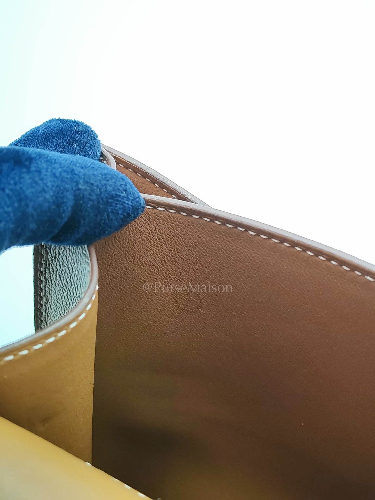 Constance 24 in Gold Evercolor Leather and Gold Hardware Stamp D (2019) | Purse Maison Luxury Bags Shop