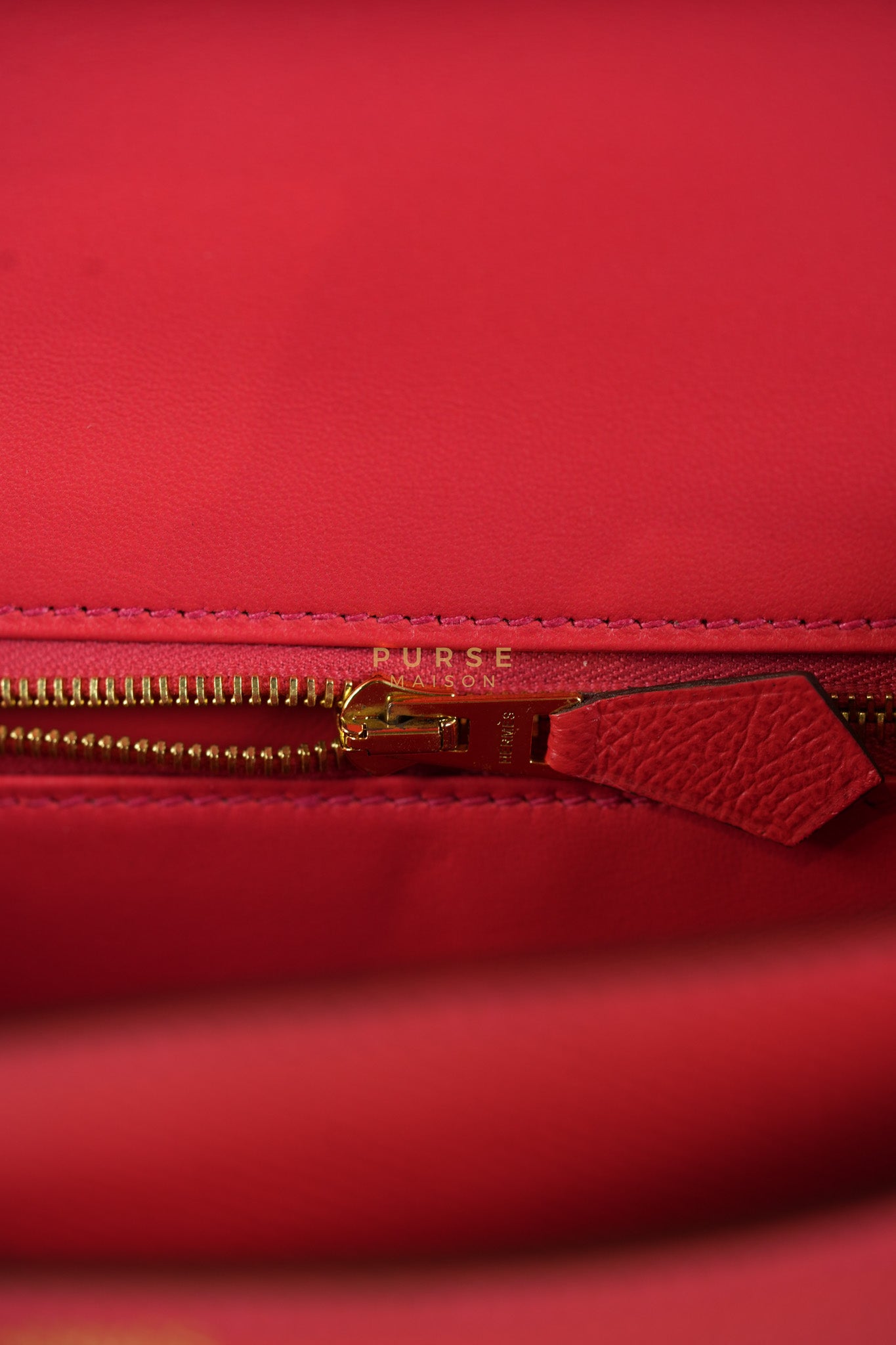 Constance 24 in Red Epsom Leather & Gold Hardware Stamp C (2018) | Purse Maison Luxury Bags Shop