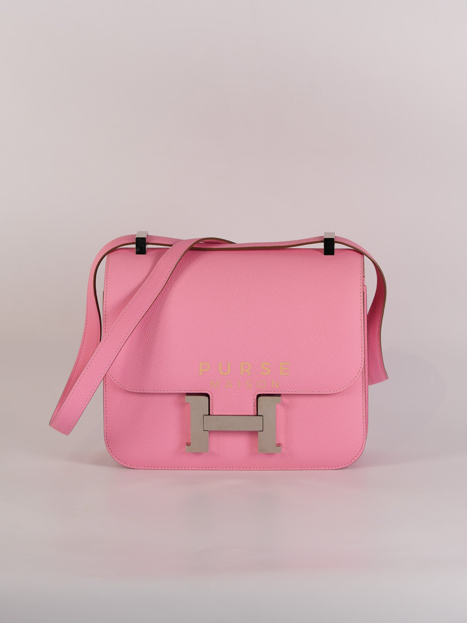 Constance 24 in Rose Confetti Epsom Leather Palladium Hardware Stamp Y (2020) | Purse Maison Luxury Bags Shop