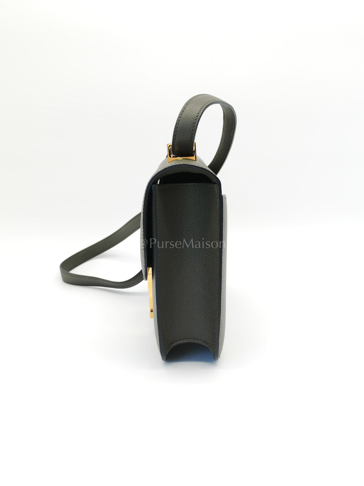 Constance 24 in Vert De Gris Epsom Leather Gold Hardware with Mirror Stamp U(2022) | Purse Maison Luxury Bags Shop