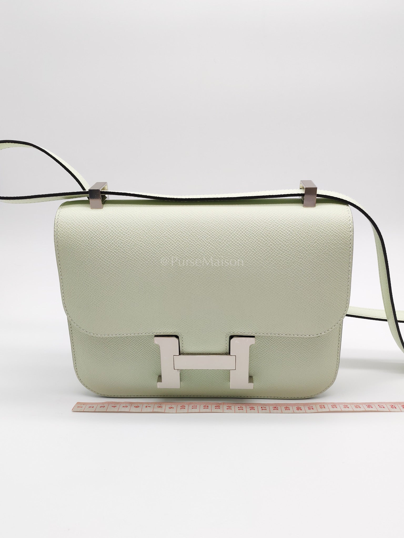 Constance 24 in Vert Fizz Epsom Leather Palladium Hardware Stamp B(2023) | Purse Maison Luxury Bags Shop