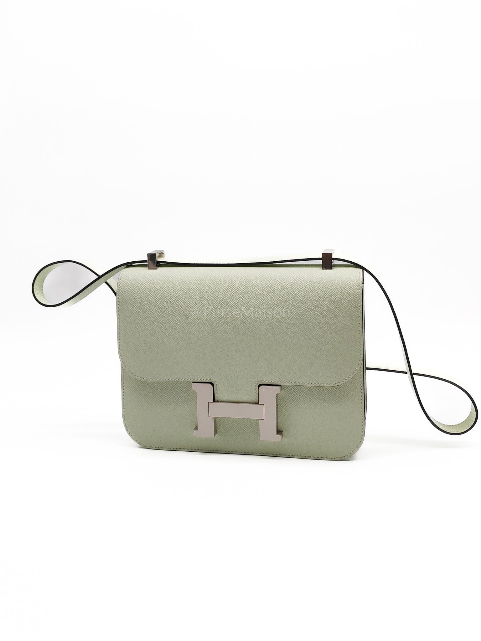 Constance 24 in Vert Fizz Epsom Leather Palladium Hardware Stamp B(2023) | Purse Maison Luxury Bags Shop