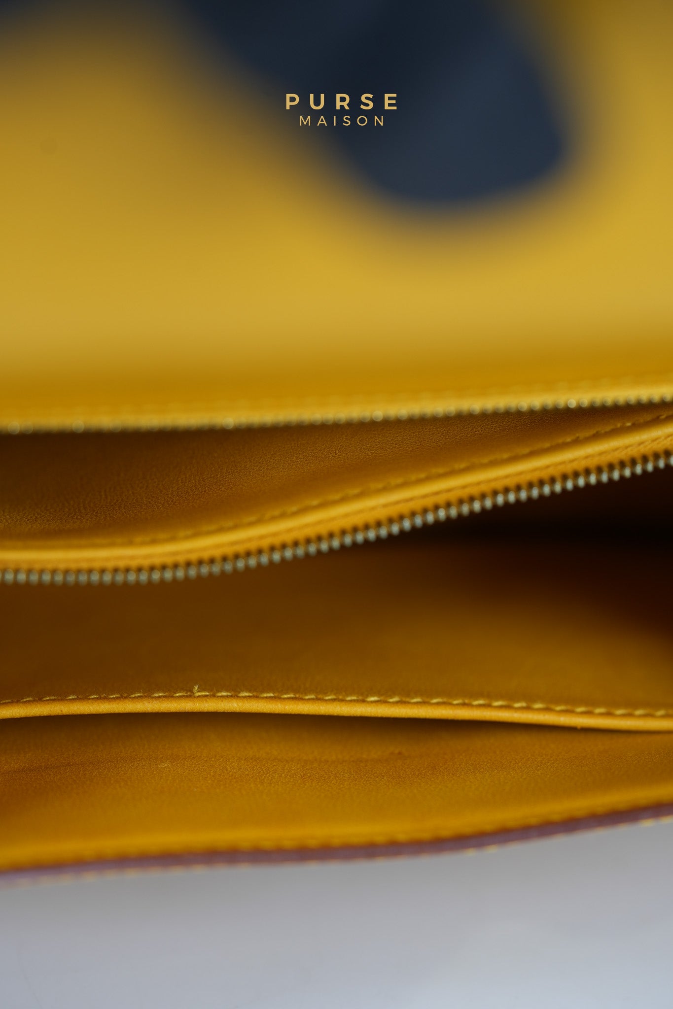 Constance 24 Jaune in Epsom Leather and Gold Hardware Stamp C Square (1999) | Purse Maison Luxury Bags Shop