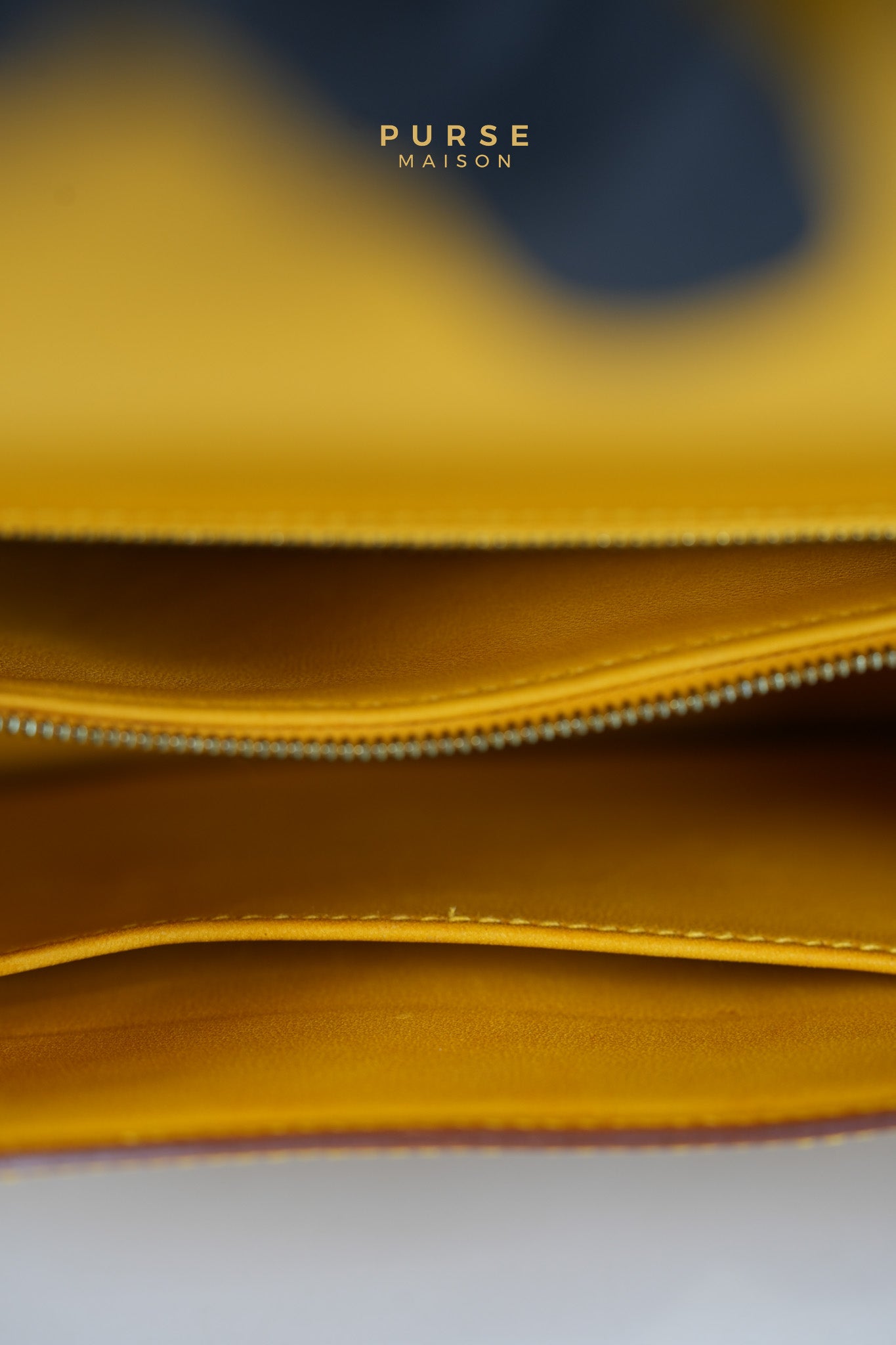 Constance 24 Jaune in Epsom Leather and Gold Hardware Stamp C Square (1999) | Purse Maison Luxury Bags Shop