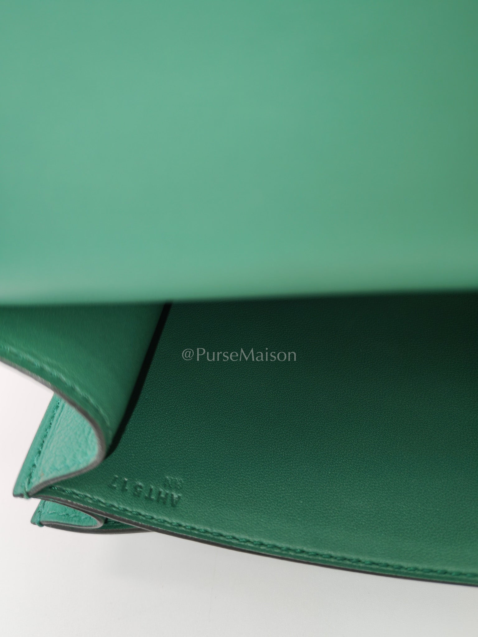 Constance 24 Vert Vertigo in Evercolor Leather and Palladium Hardware Stamp A (2017) | Purse Maison Luxury Bags Shop