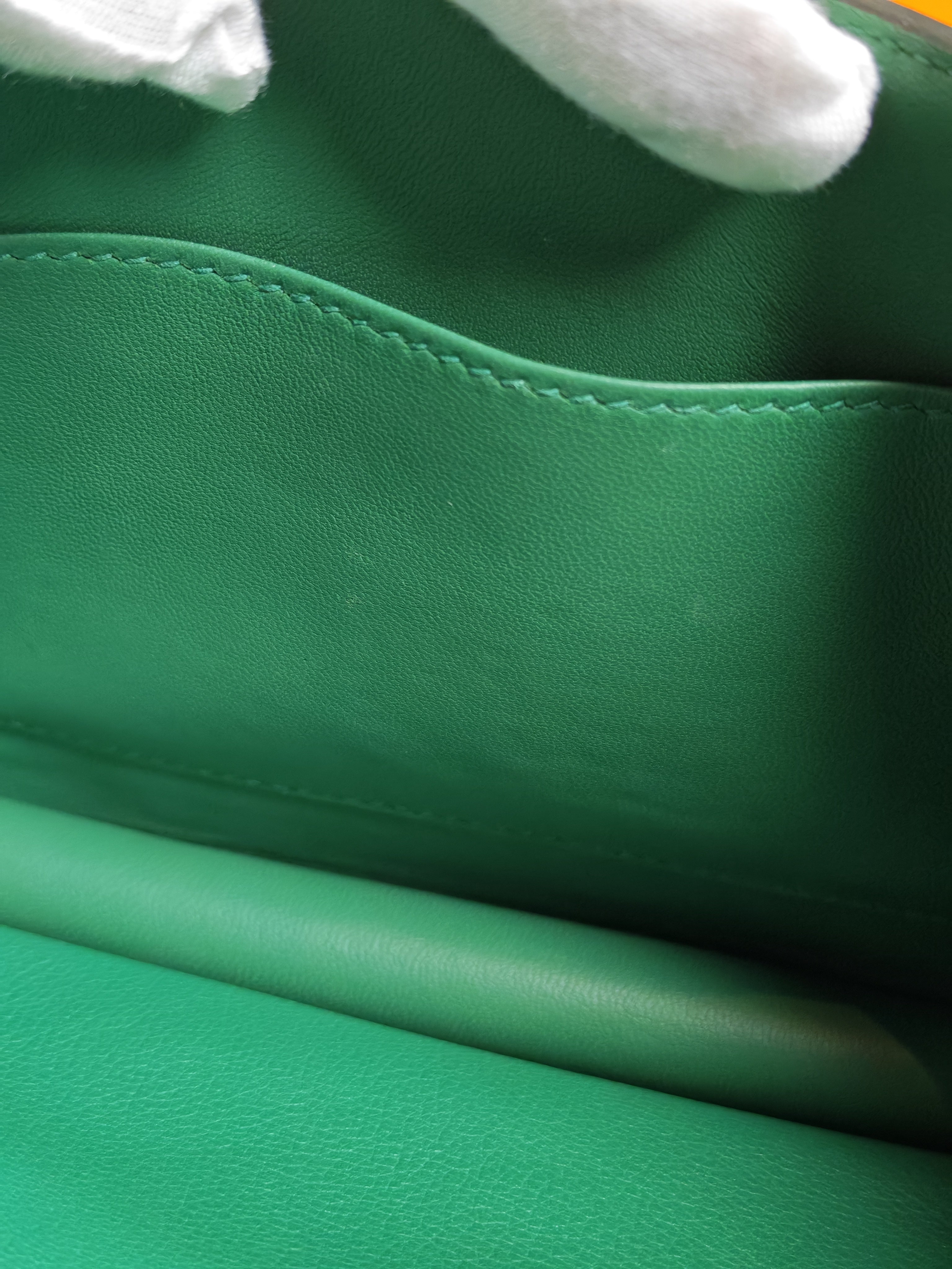 Constance 24 Vert Vertigo in Evercolor Leather and Palladium Hardware Stamp A (2017) | Purse Maison Luxury Bags Shop