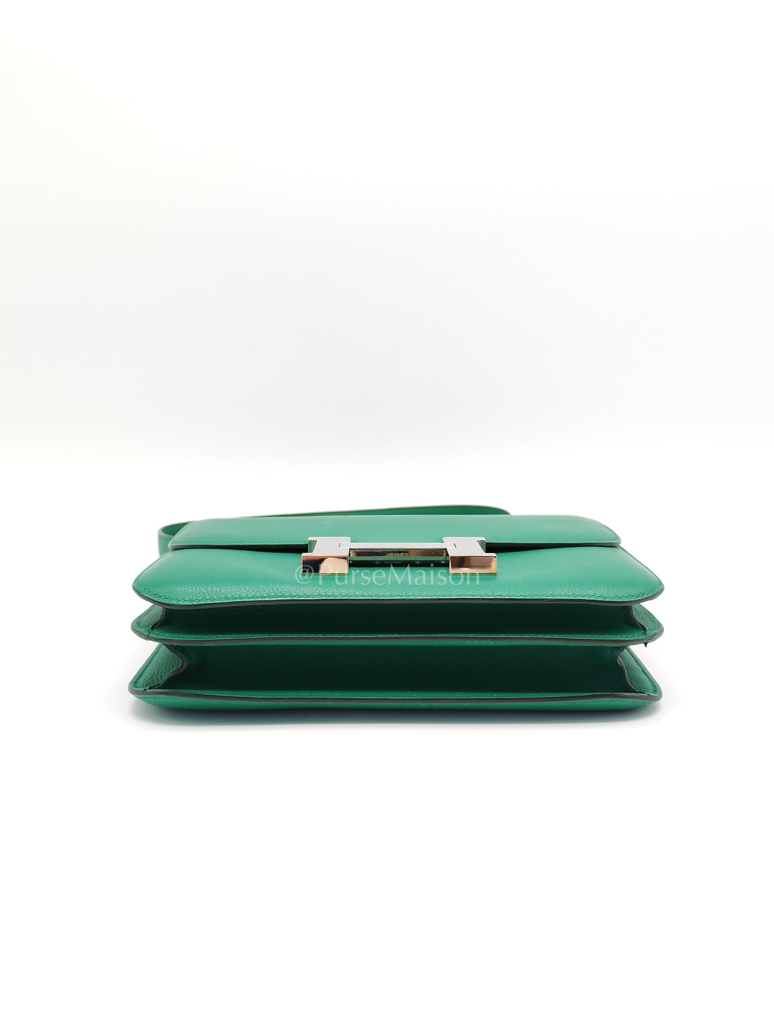 Constance 24 Vert Vertigo in Evercolor Leather and Palladium Hardware Stamp A (2017) | Purse Maison Luxury Bags Shop