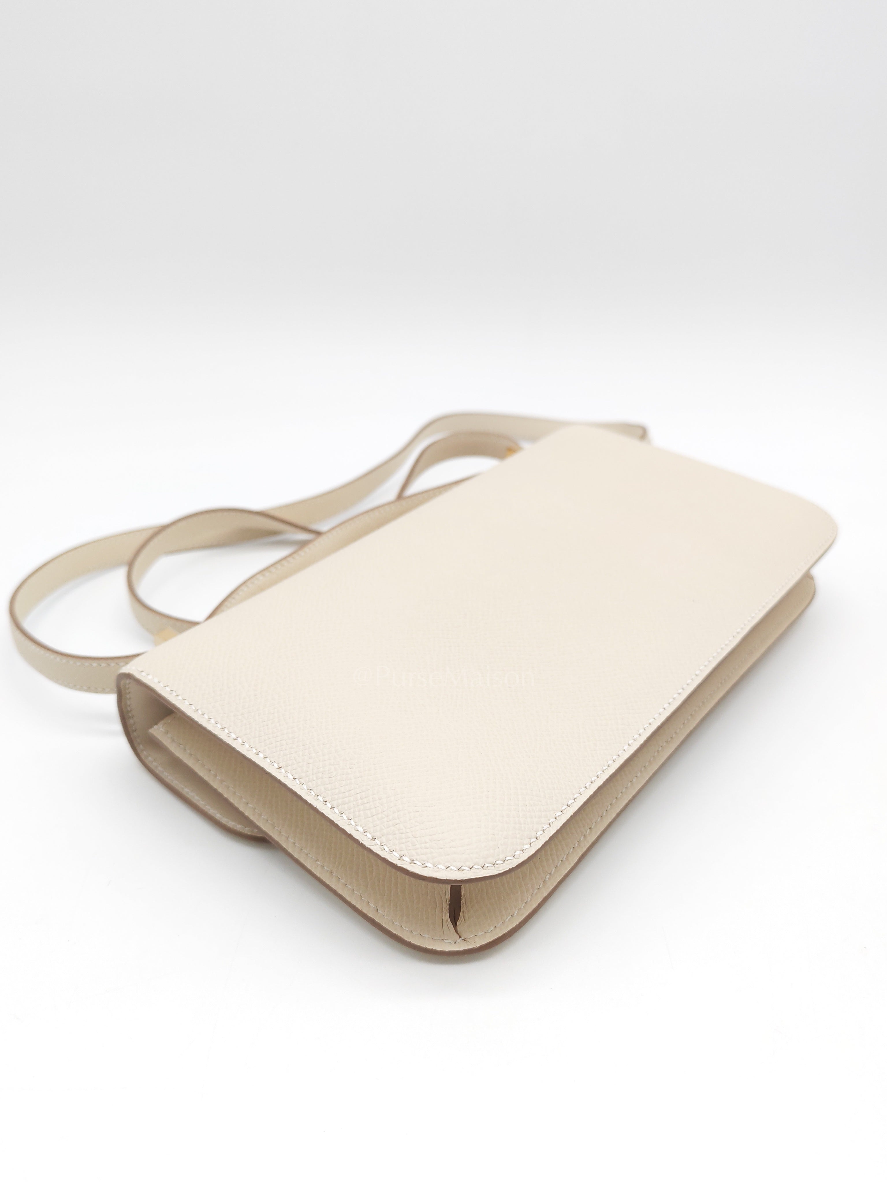 Constance Elan in Craie Epsom Leather and Permabrass Hardware Stamp G(2026) | Purse Maison Luxury Bags Shop