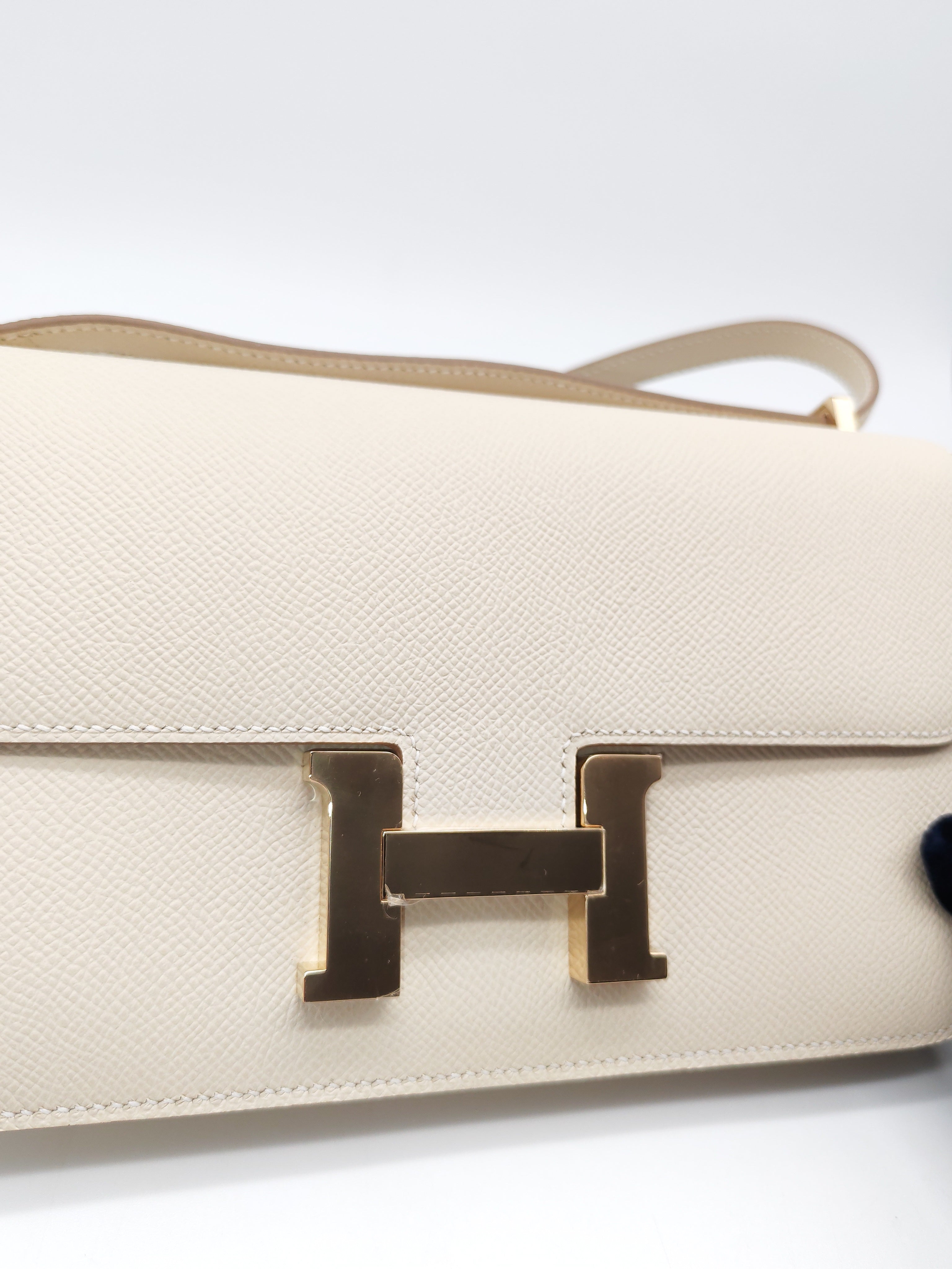 Constance Elan in Craie Epsom Leather and Permabrass Hardware Stamp G(2026) | Purse Maison Luxury Bags Shop