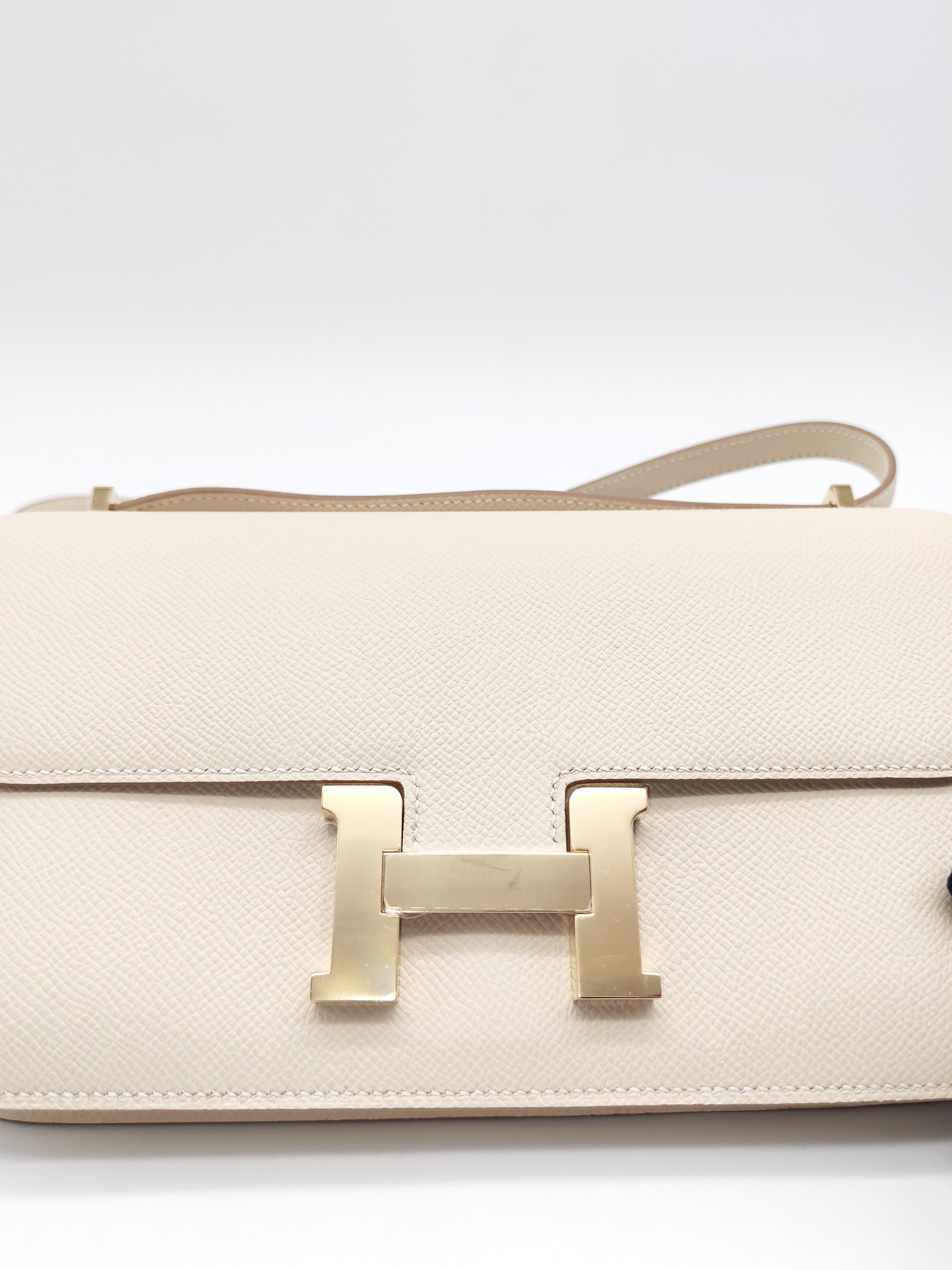 Constance Elan in Craie Epsom Leather and Permabrass Hardware Stamp G(2026) | Purse Maison Luxury Bags Shop