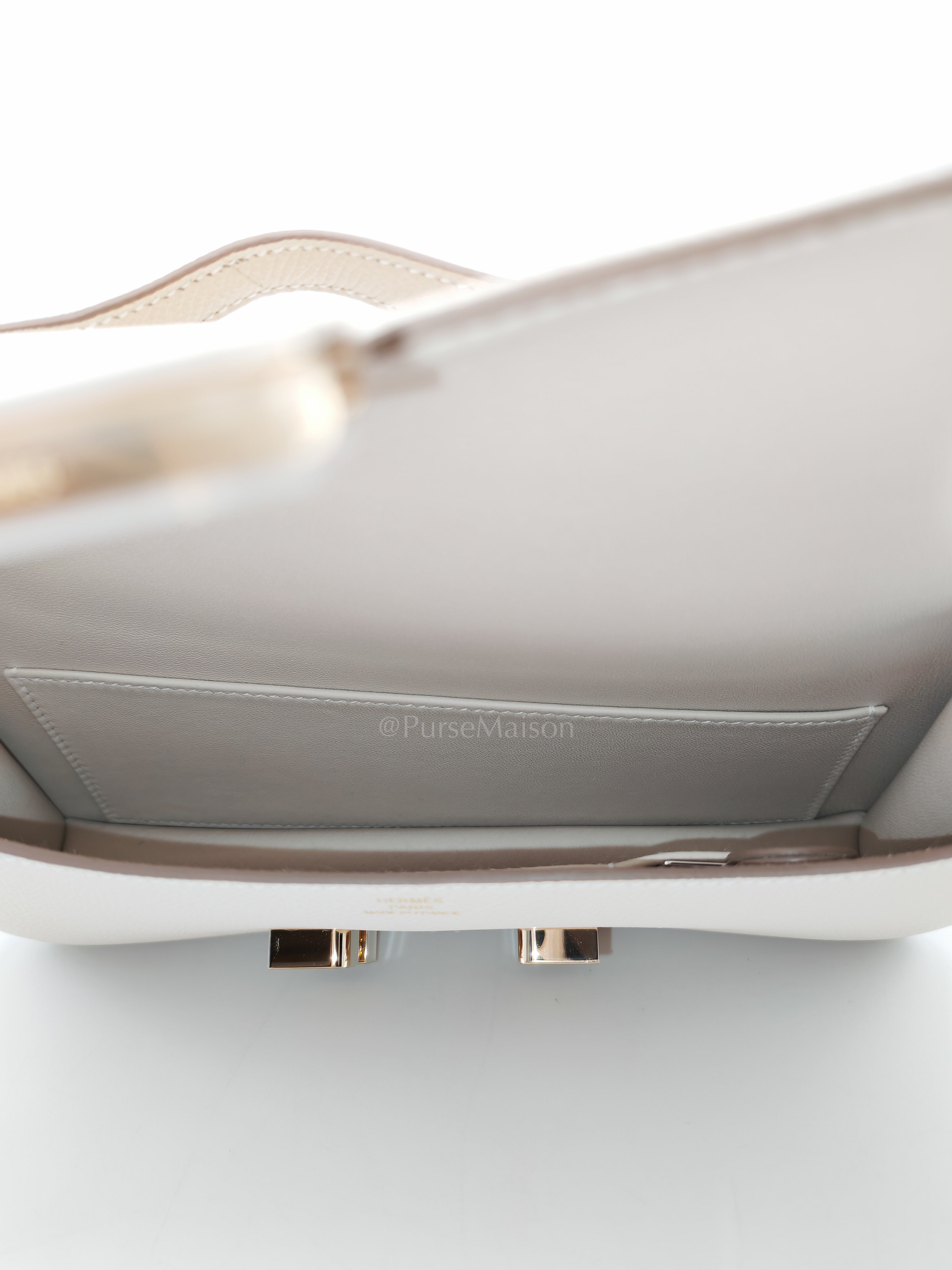 Constance Elan in Craie Epsom Leather and Permabrass Hardware Stamp G(2026) | Purse Maison Luxury Bags Shop