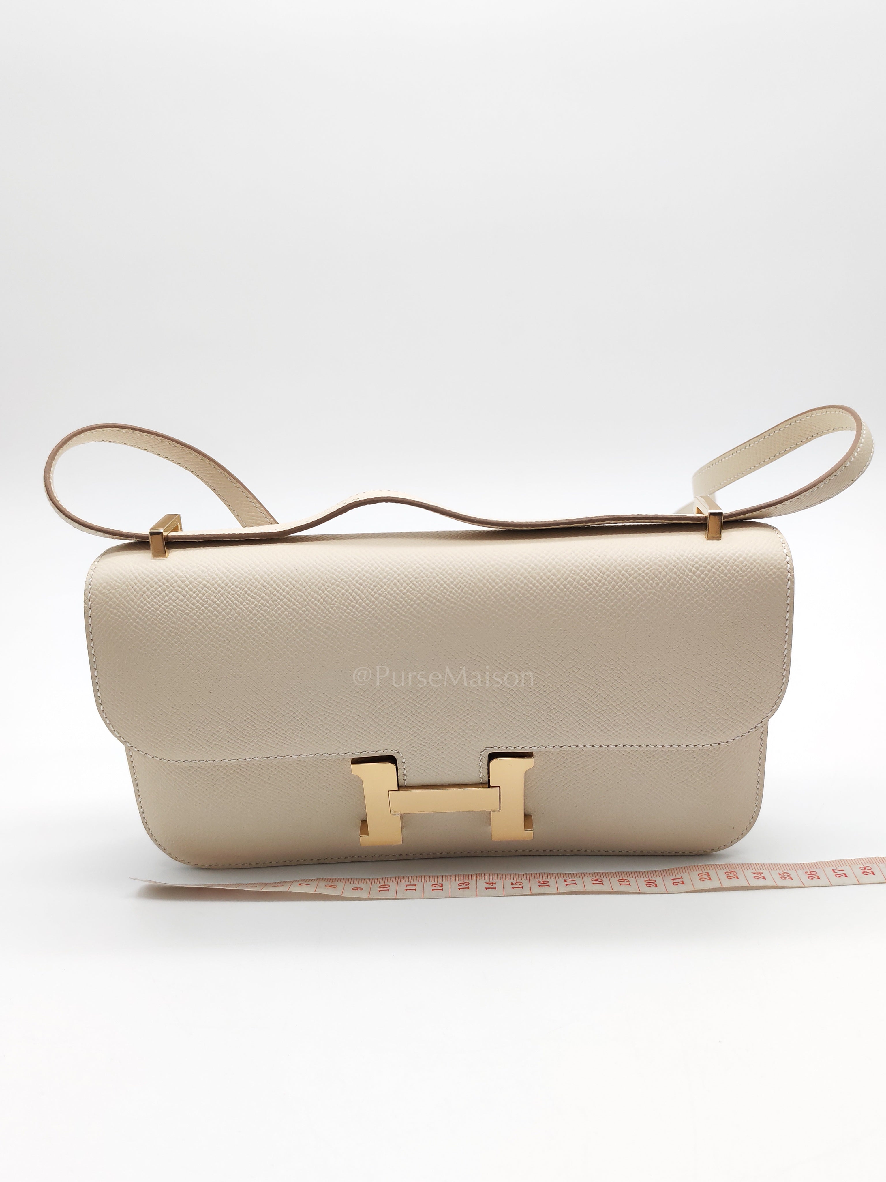 Constance Elan in Craie Epsom Leather and Permabrass Hardware Stamp G(2026) | Purse Maison Luxury Bags Shop