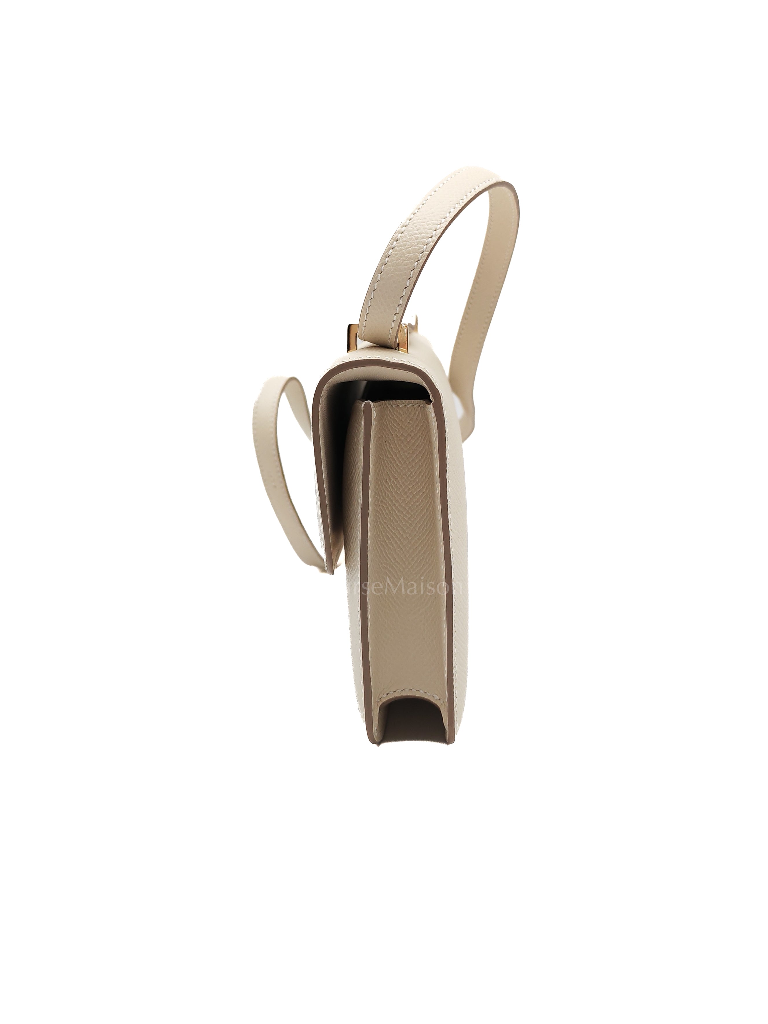 Constance Elan in Craie Epsom Leather and Permabrass Hardware Stamp G(2026) | Purse Maison Luxury Bags Shop